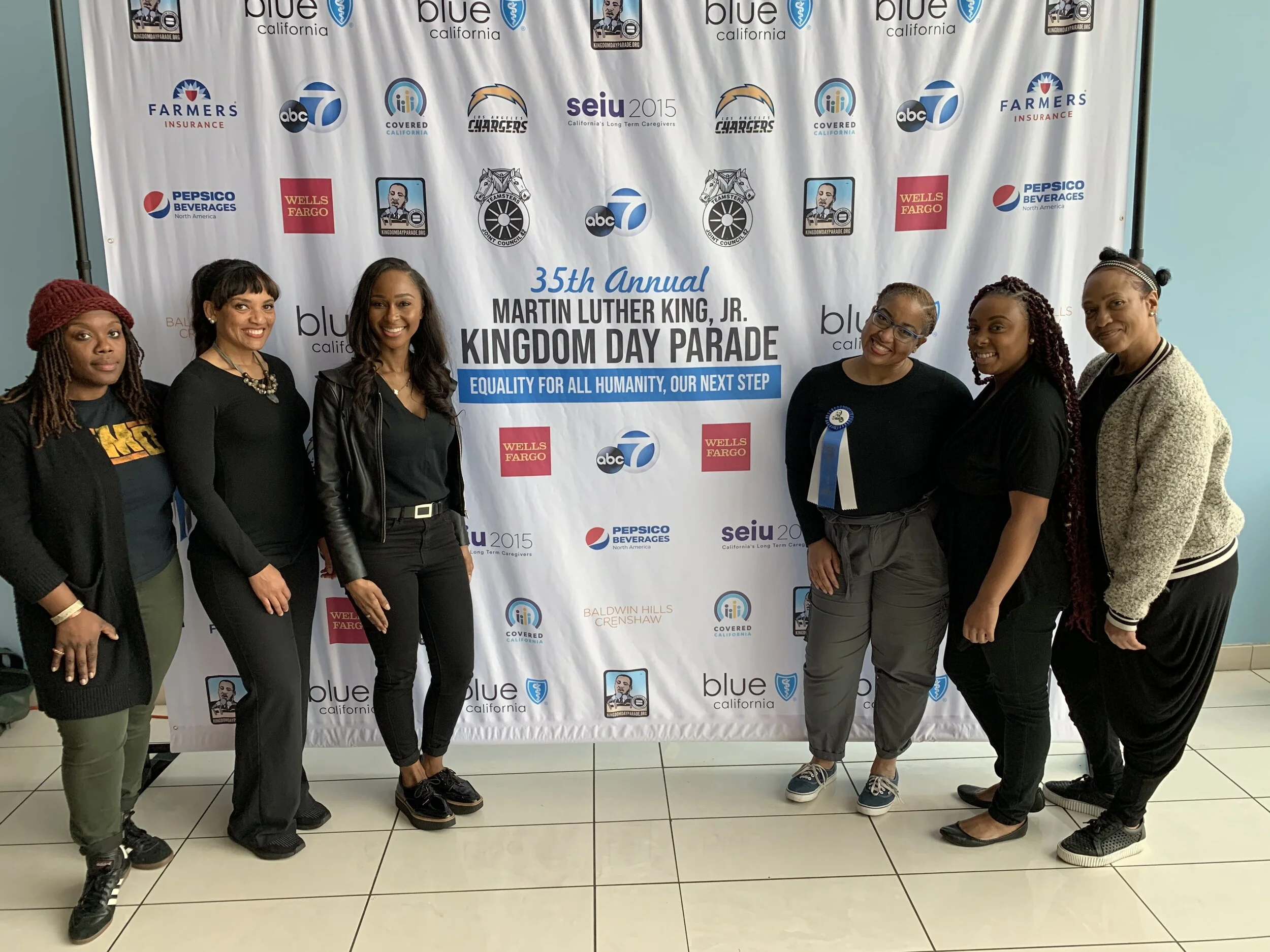 The team at MLK Parade VIP reception