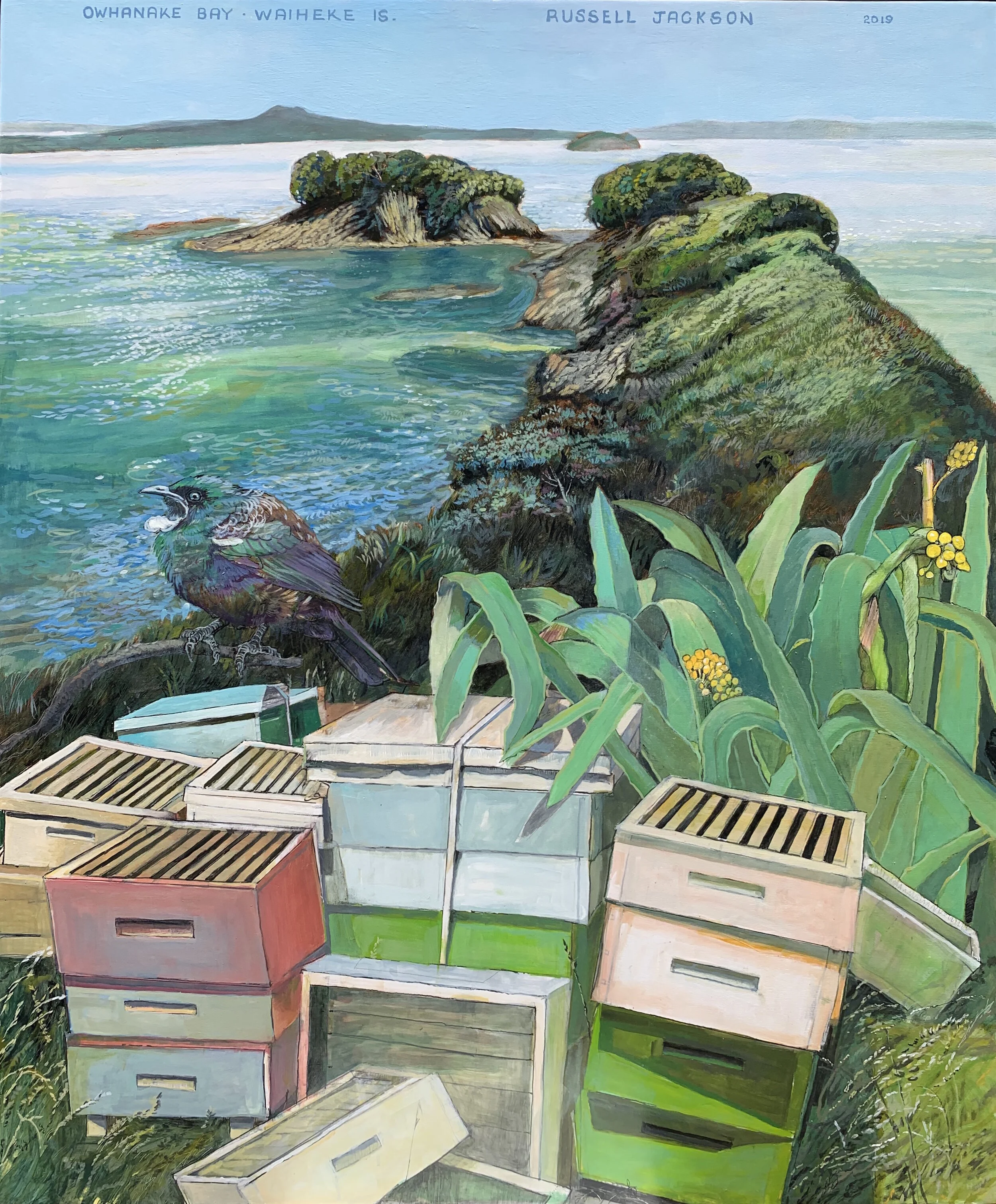 Owhanake Bay Waiheke Is (beehives)