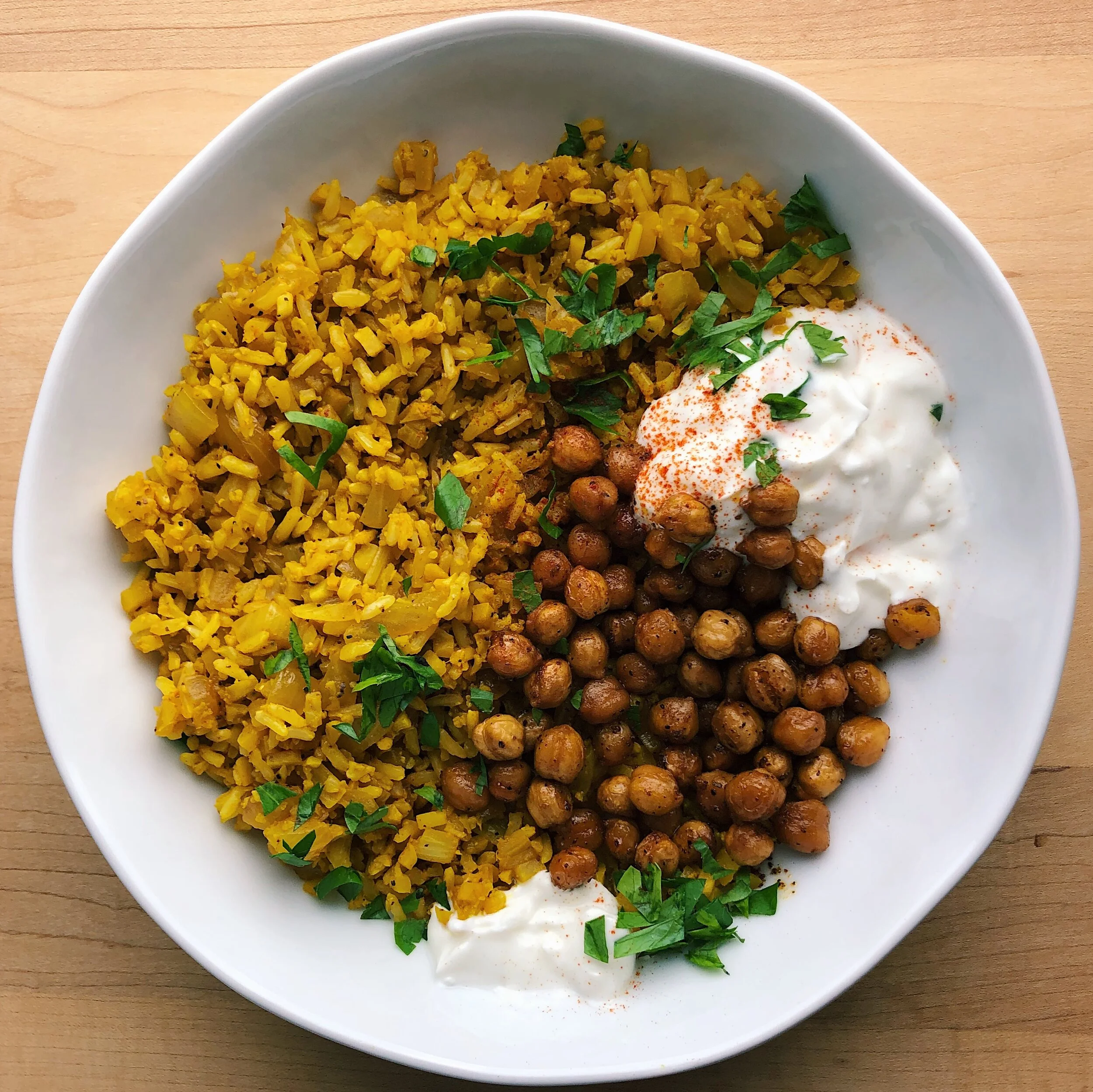 turmeric cauliflower rice — molly cleary nutrition