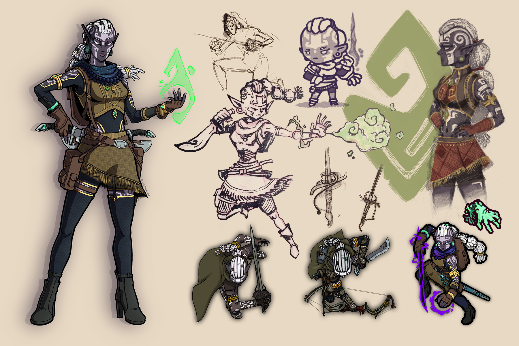 Quarra Xer'Verak, Level 16 Vulkoori Arcane Trickster