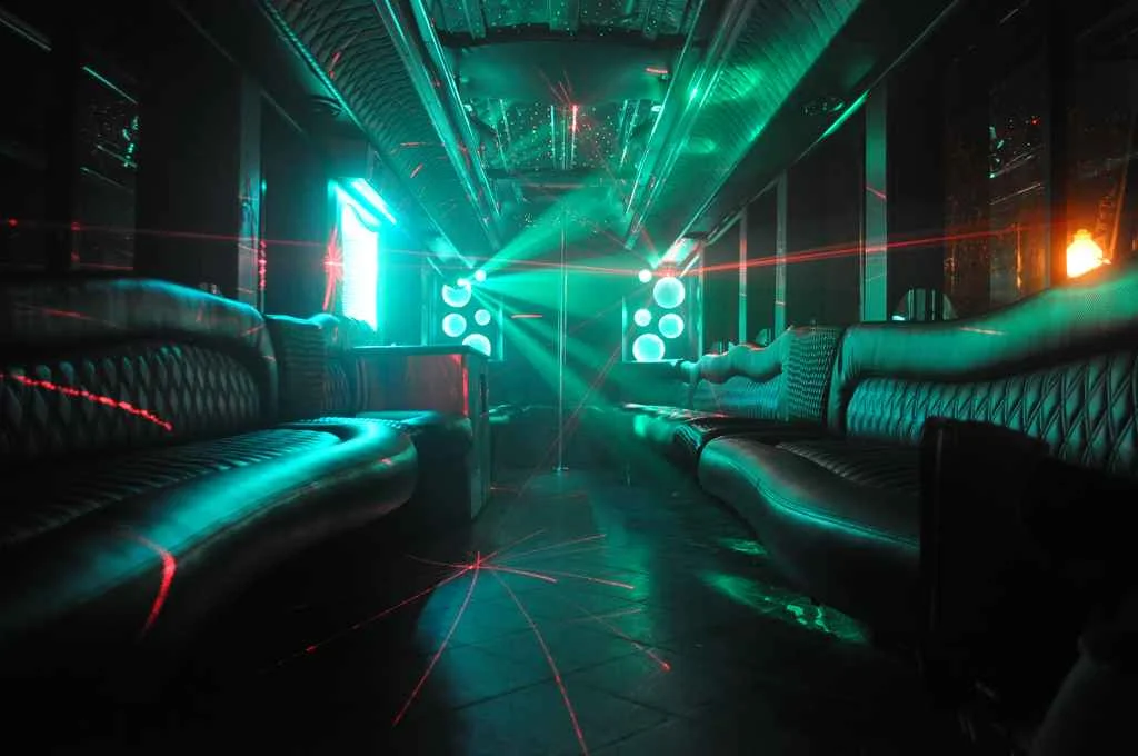 Party Bus Green Light Ambiance