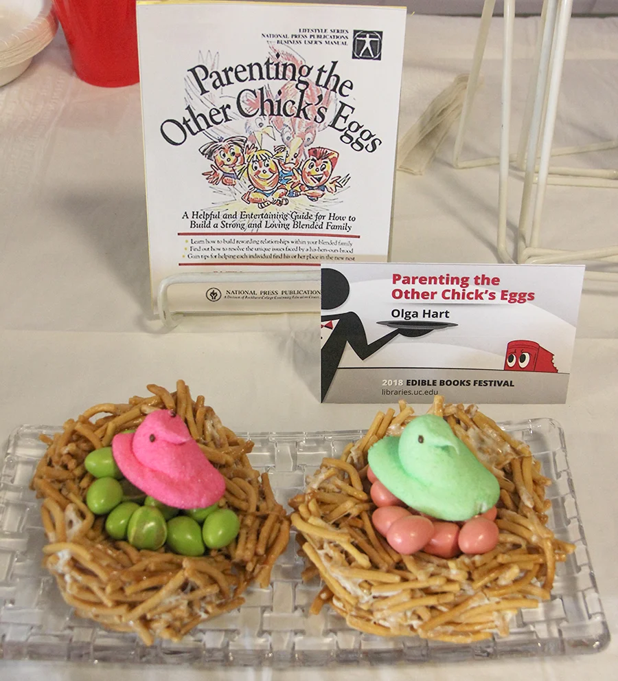  Table tents beside their entries. 