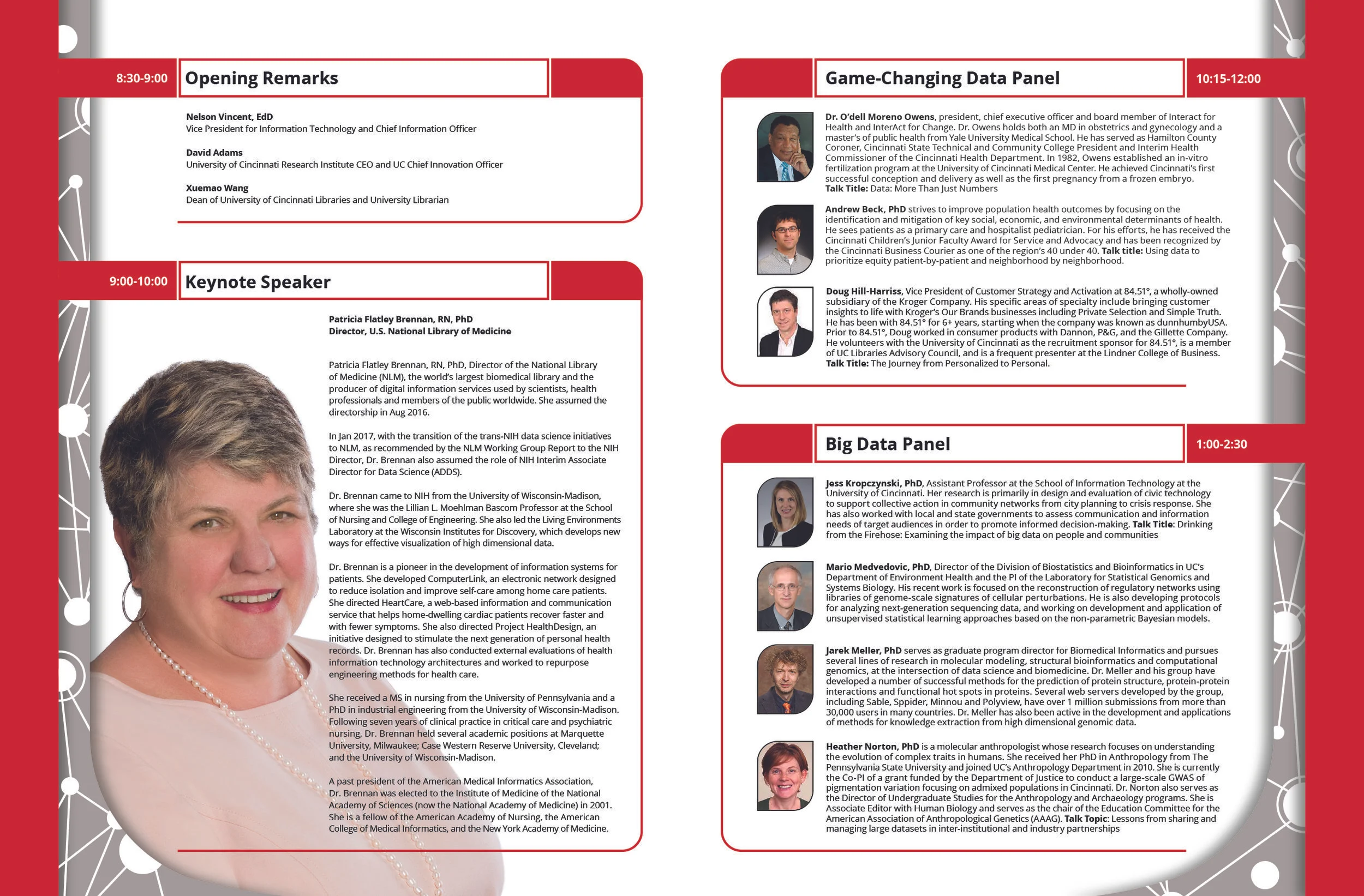  Composing the Data Day 2018 event program was good practice in managing copious amounts of copy in a limited space! 