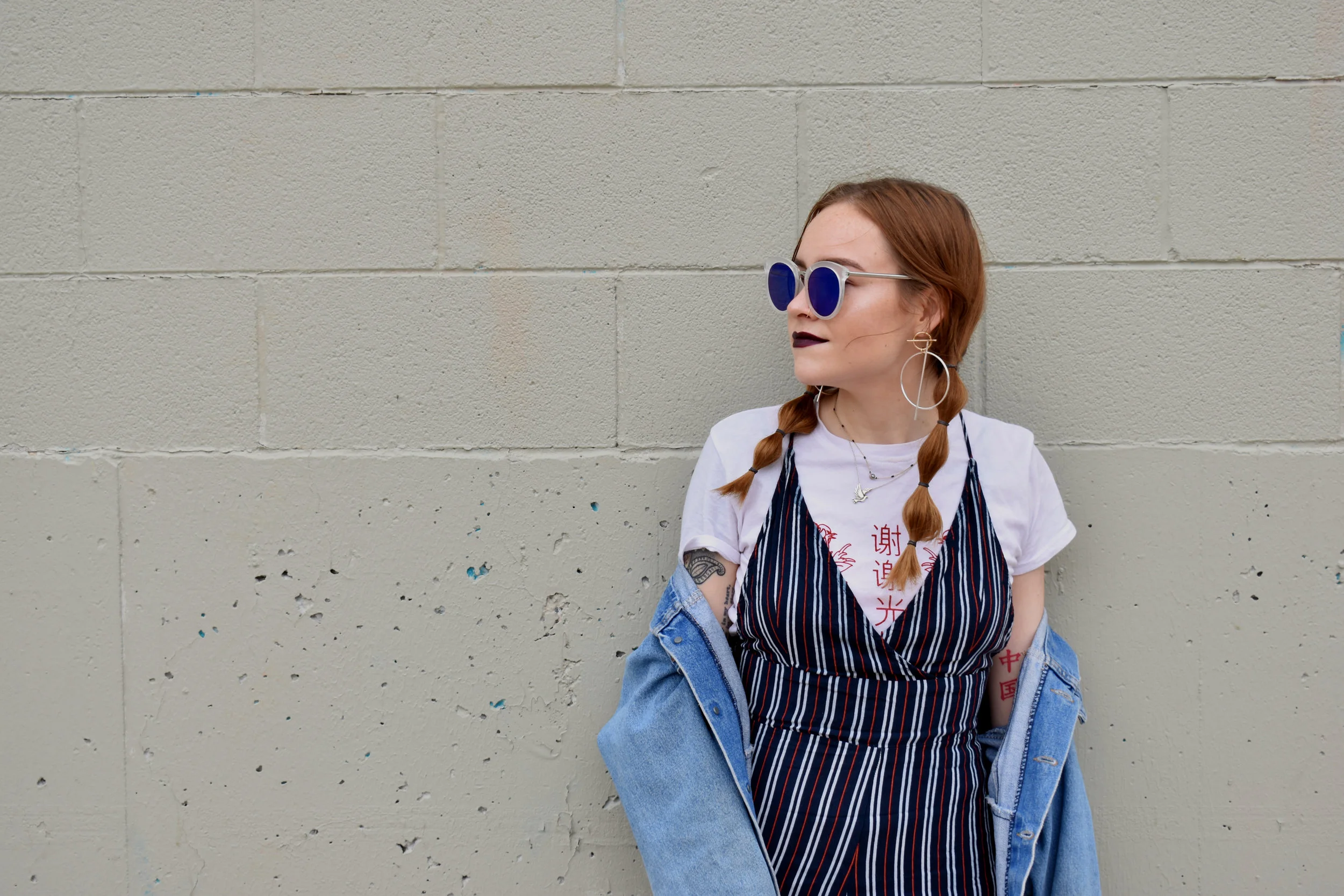 jumpsuit with t shirt underneath