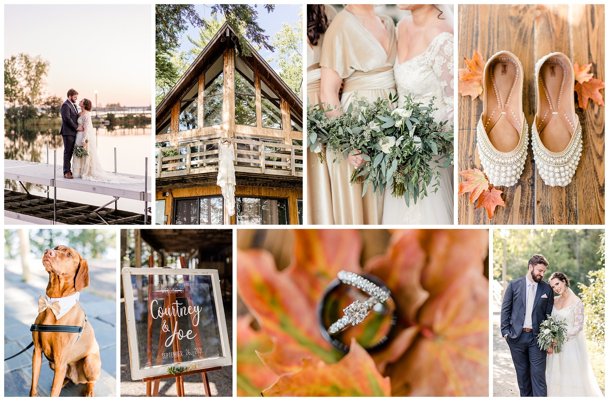Joe &amp; Courtney; An Intimate Fall Maine Wedding 