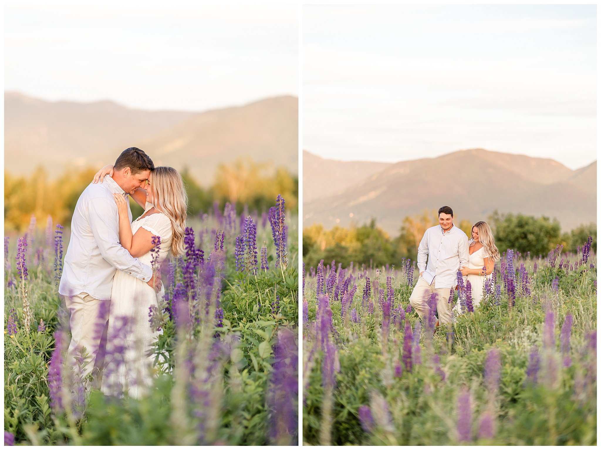 Ryan &amp; Alyssa; Sugar Hill Engagement in the Lupines