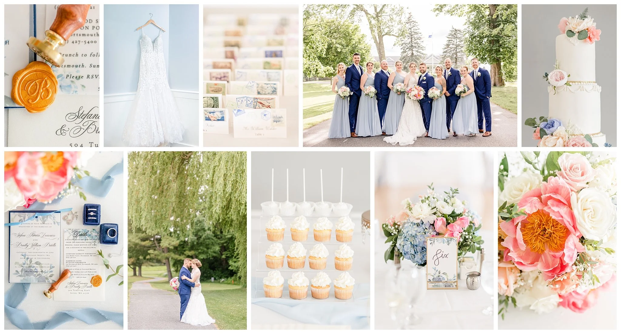 Stefani &amp; Brad; A Chilly Summer Wedding at Portsmouth Country Club