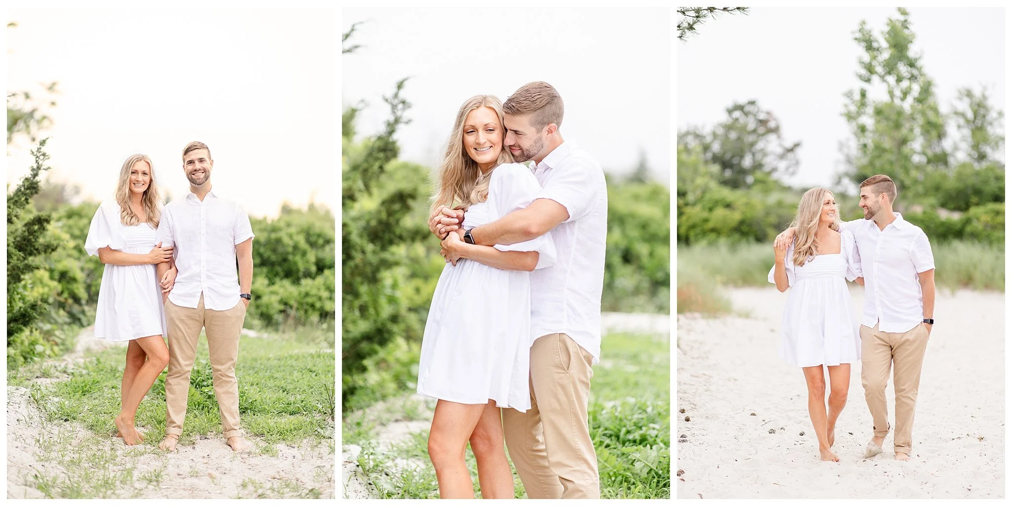 Steve &amp; Andrea's Foggy Beach Engagement