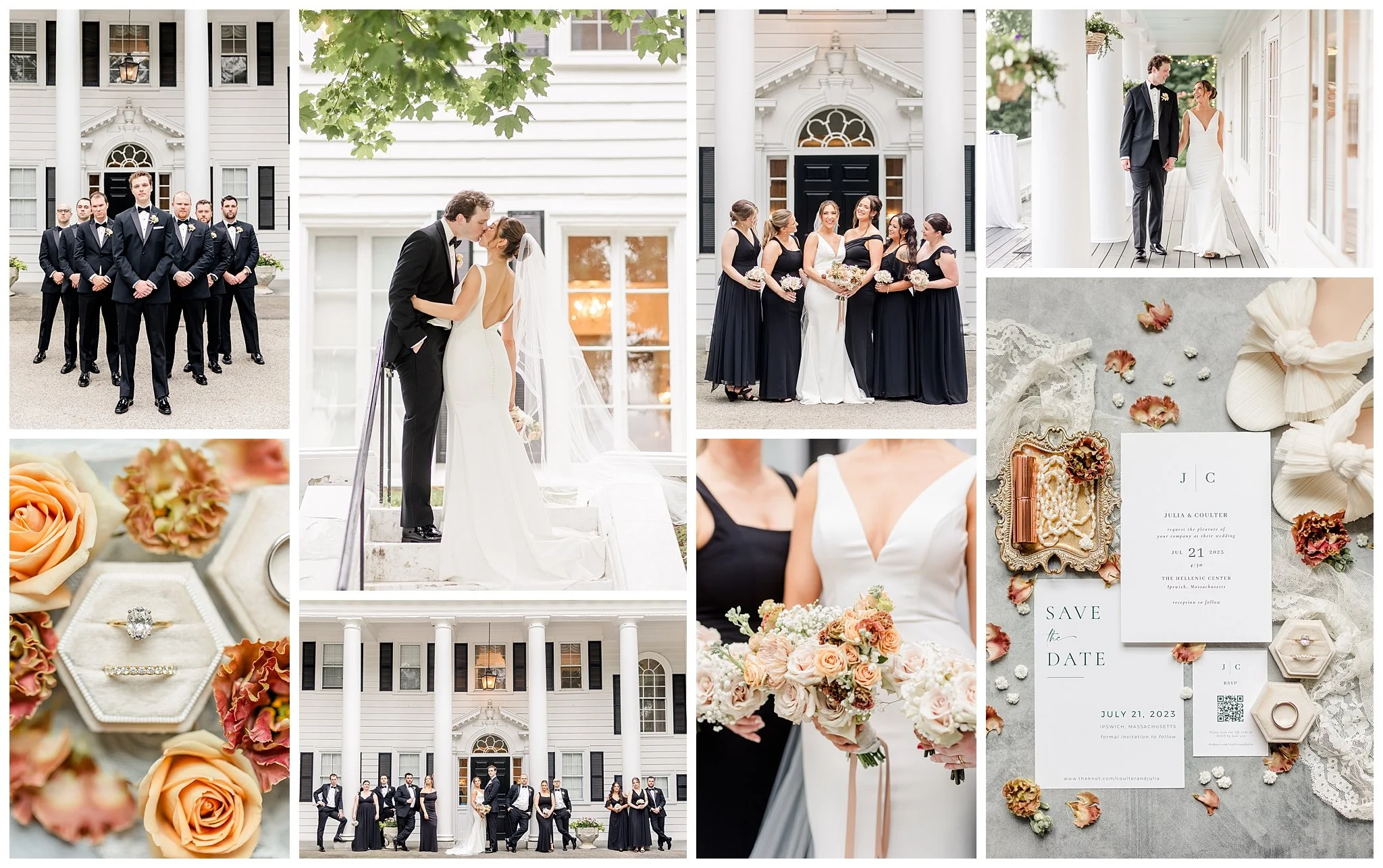 Coulter &amp; Julia; The Mansion at the Hellenic Center, Ipswich, MA