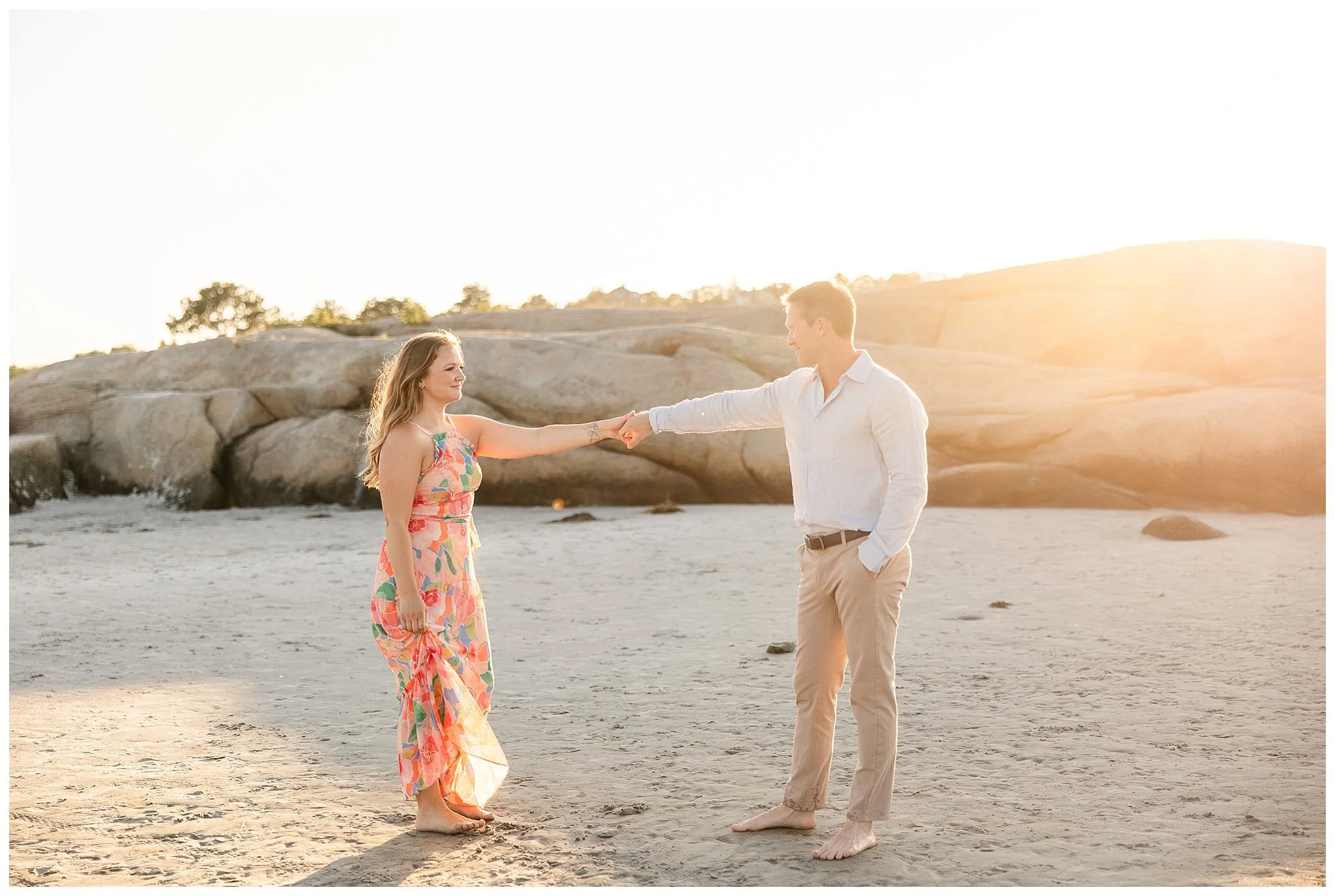 Kayla &amp; Brendan, A Glowy Beach Engagement
