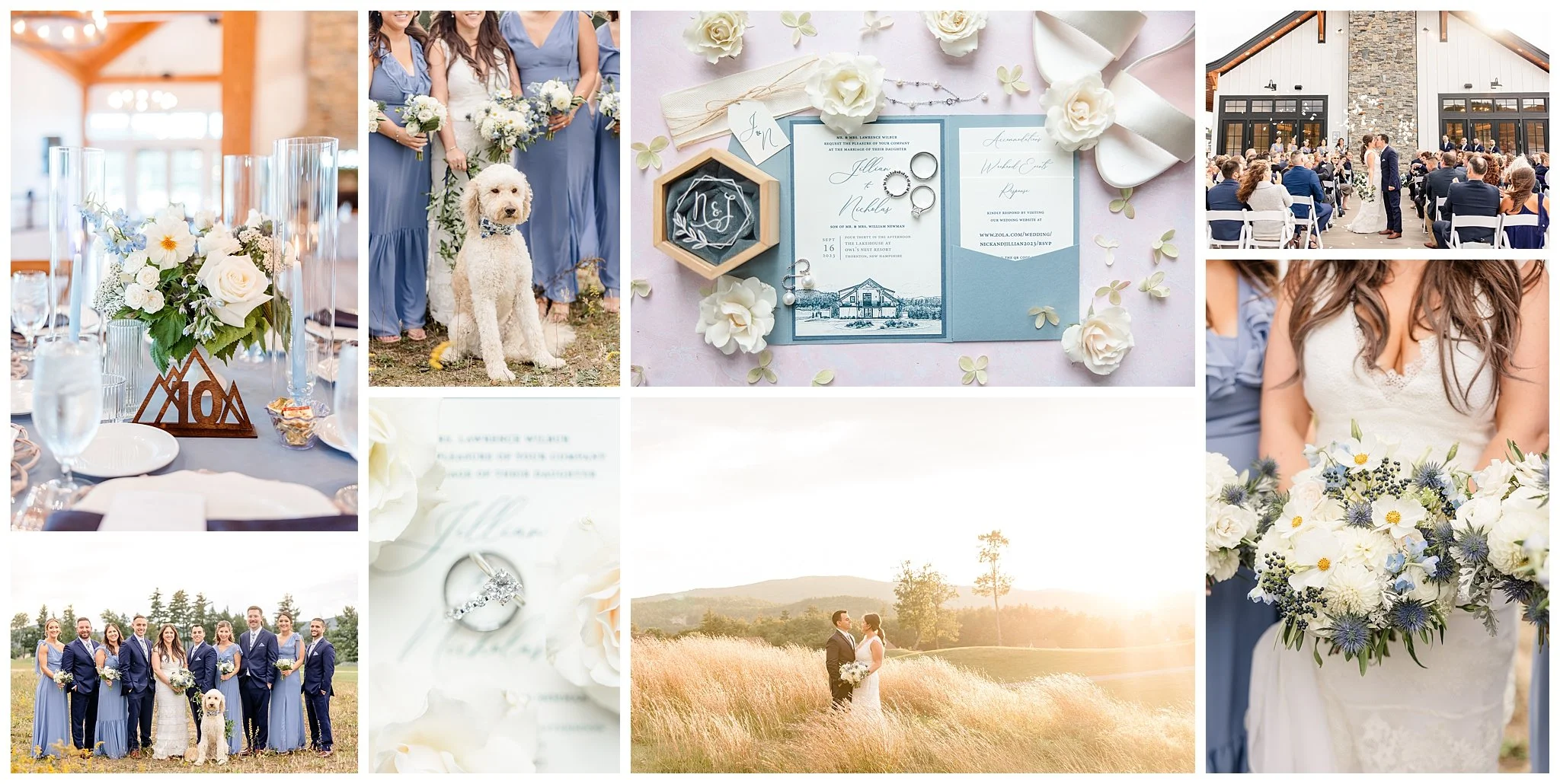 Nick &amp; Jillian; A Gorgeous Detail Filled Wedding at Owl's Nest Resort in Thornton, NH