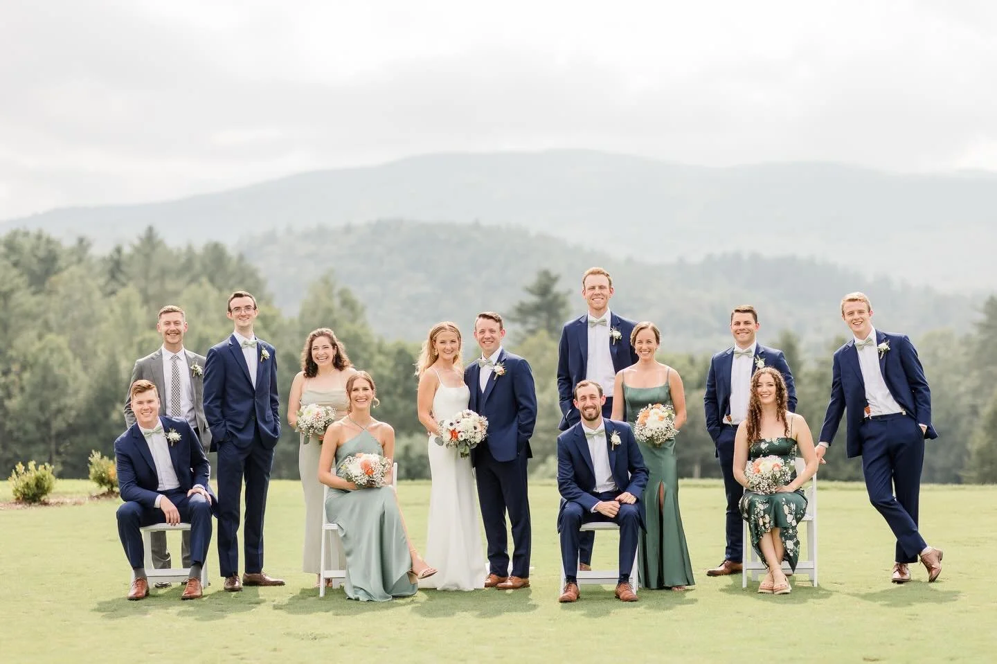 Cheers to the bridal parties who hype you up, hold you close, and make the day unforgettable ✨