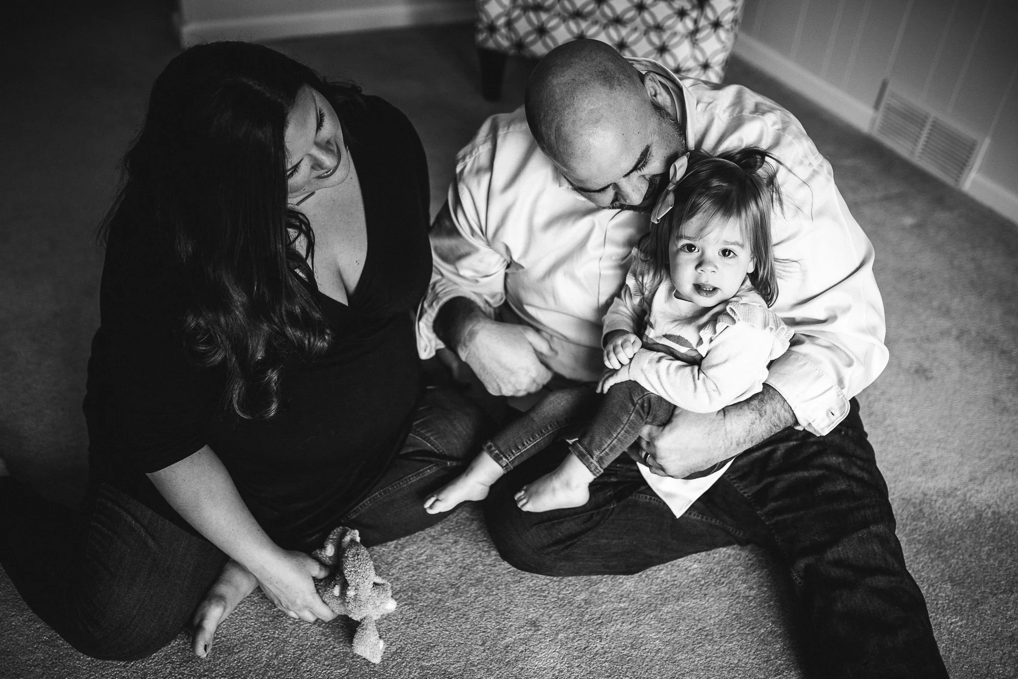 family cuddled up
