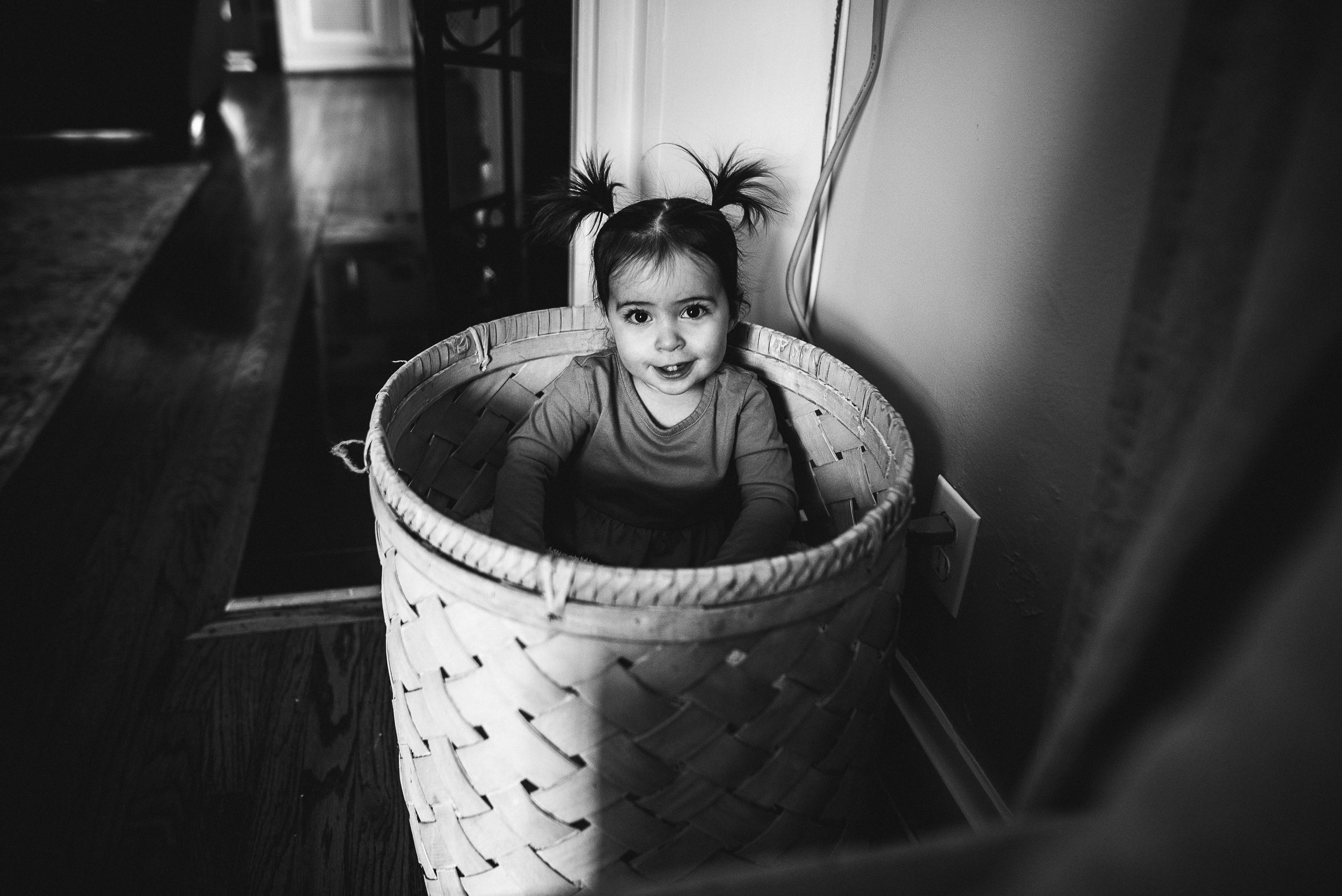 girl playing basket