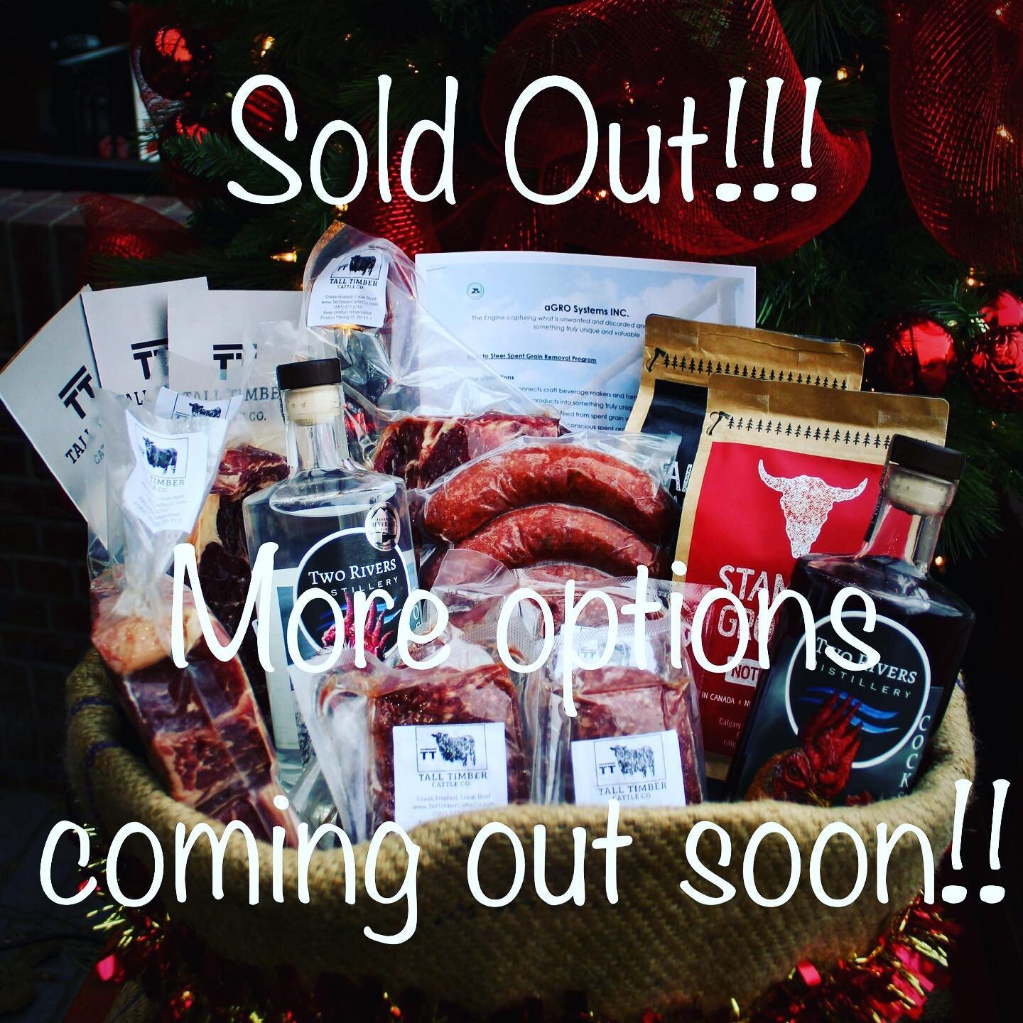 Our Holiday Gift Baskets are sold out!!! More options coming soon, so not to worry!
&bull;
Thanks for everyone&rsquo;s support!