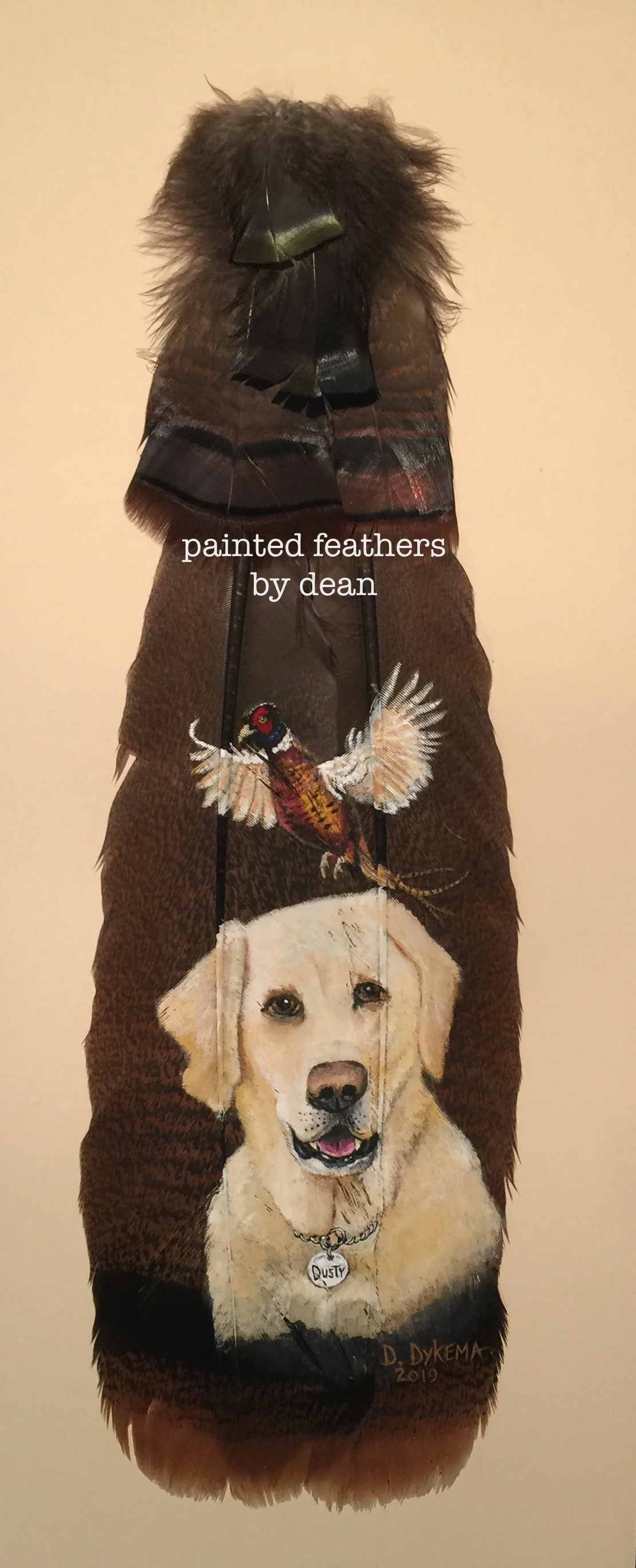 Yellow Lab and Pheasant