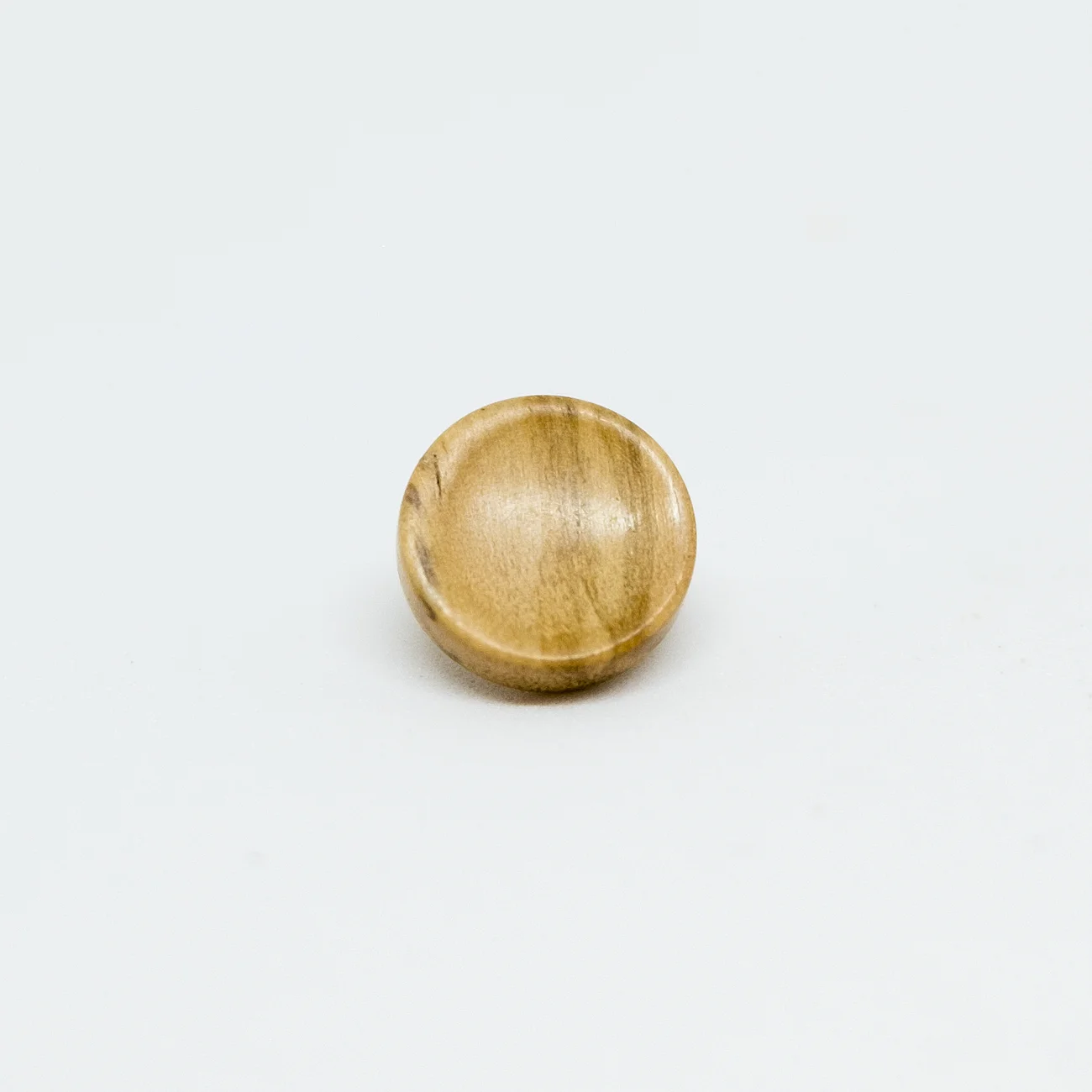 11mm Concave Wild Olive Wood Sticky Backed Soft Release Button For Cameras