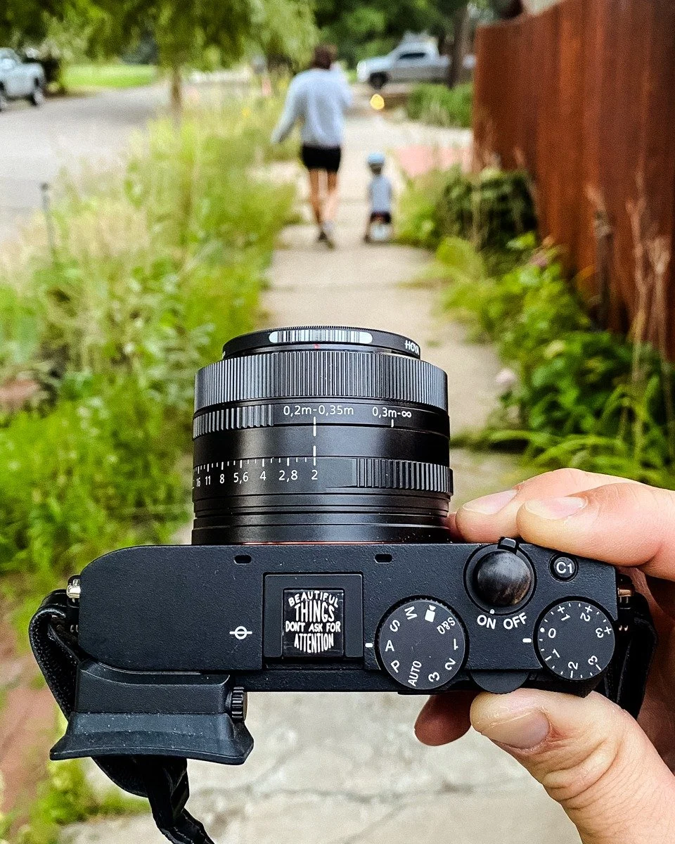 &ldquo;Beauty can be seen in all things, seeing and composing the beauty is what separates the snapshot from the photograph.&rdquo; &mdash; Matt Hardy

A reminder that the best frames are often found in the quiet, unposed moments. This Sony RX1R III 