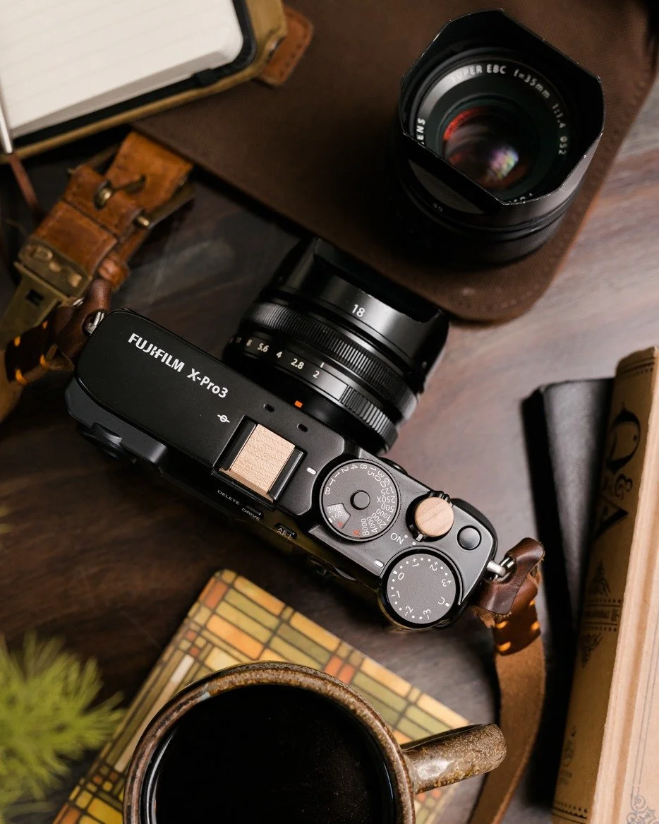 &ldquo;The subject is not important; the feeling is.&rdquo;
&mdash; Mario Giacomelli

Photographs endure when they are made with intention rather than urgency.

My Fuji X-Pro1, outfitted with a curly maple hot shoe cover and flatliner soft release, s