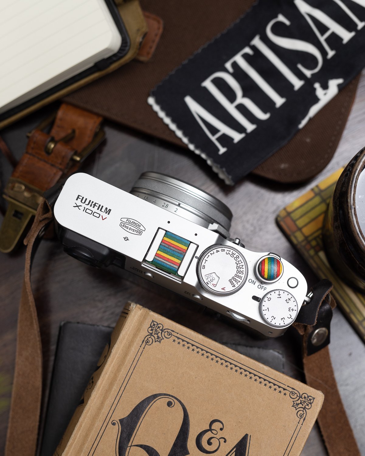 &ldquo;Things of quality have no fear of time.&rdquo; &mdash; Anonymous

Layered in wear and color, this setup carries its own story before you&rsquo;ve even taken the first frame.

The X100V shown here is outfitted with our Original Skate Deck butto