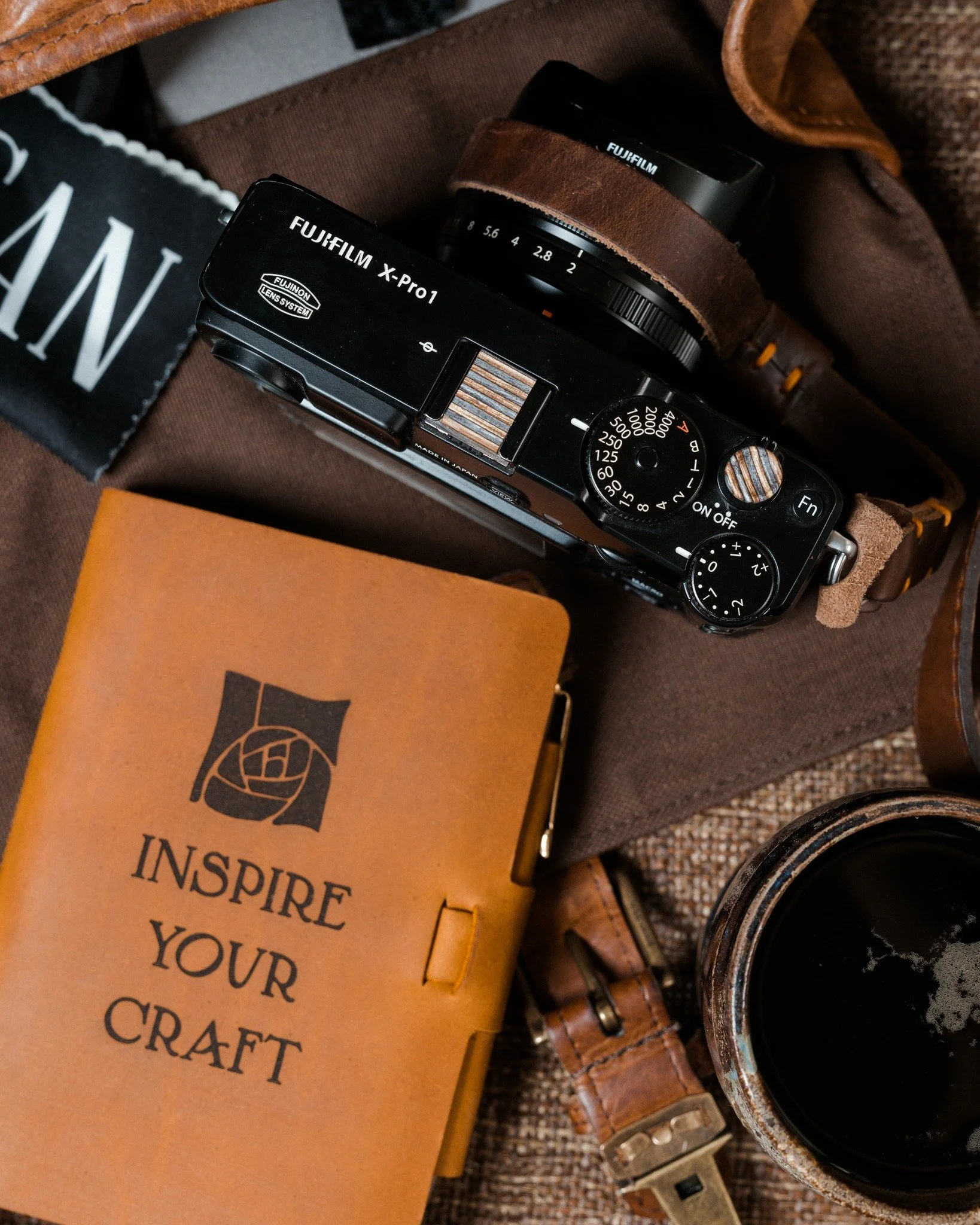 &ldquo;In photography, there is a reality so subtle that it becomes more real than reality.&rdquo; &mdash; Alfred Stieglitz

This Fujifilm X-Pro1, outfitted with a Corduroy Skate Deck soft-release button and matching hot shoe cover, is ready when you