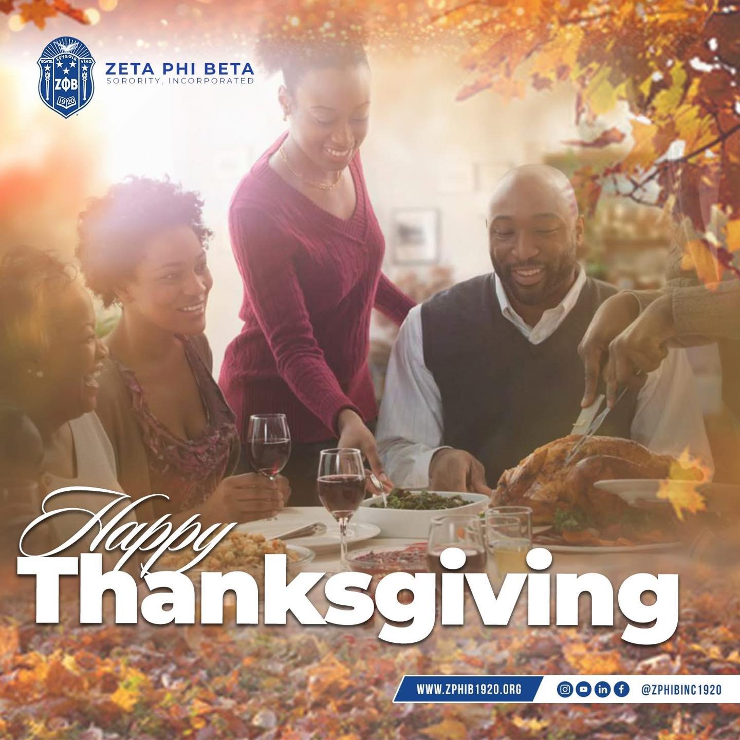 This Thanksgiving, Zeta Phi Beta Sorority, Incorporated, reflects with deep gratitude on the bonds of sisterhood and the enduring strength of our communities.

As we give thanks for the love, support, and unity that make our sisterhood extraordinary,