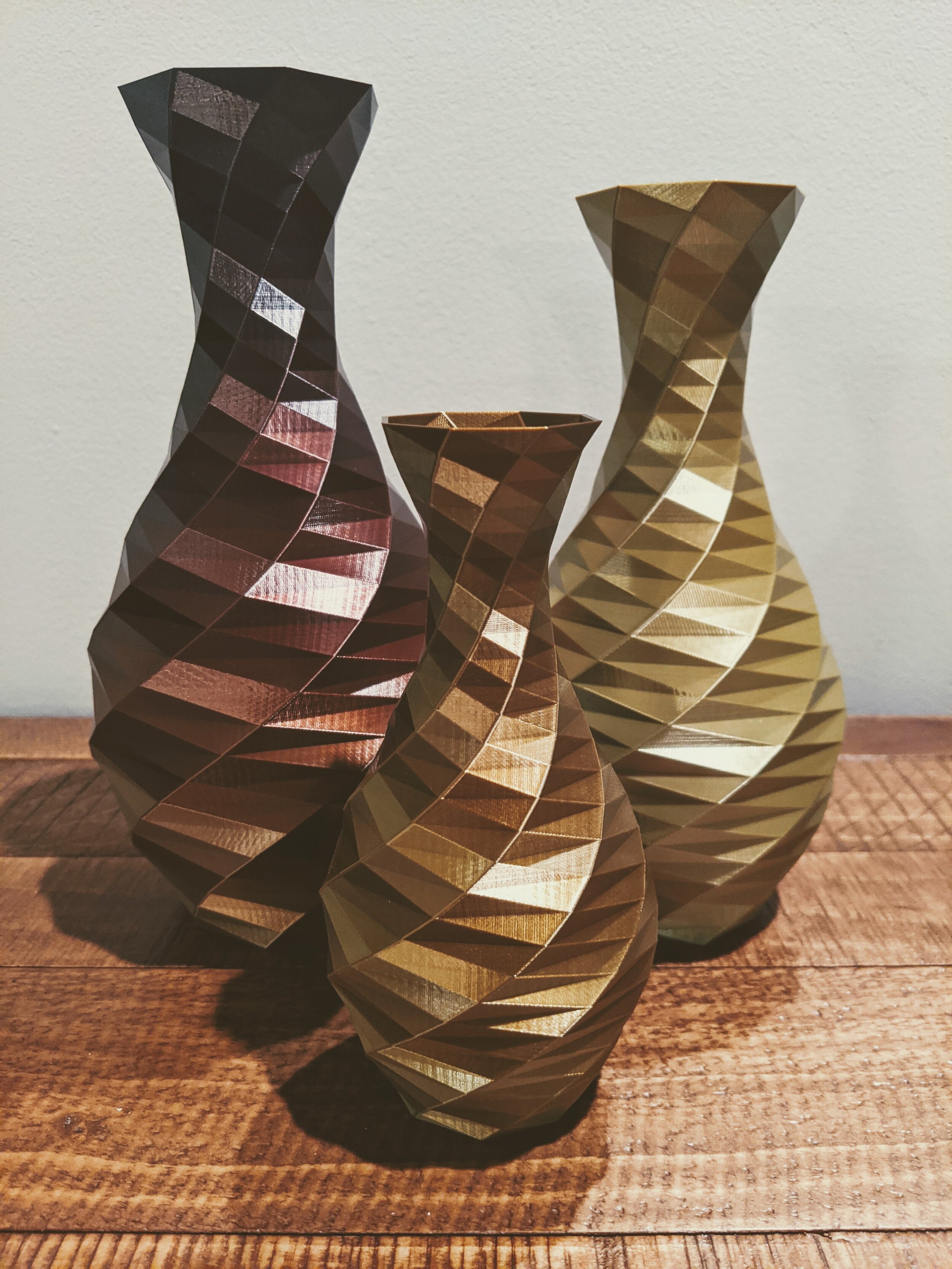 Trio of Low-Poly Vases (2020)