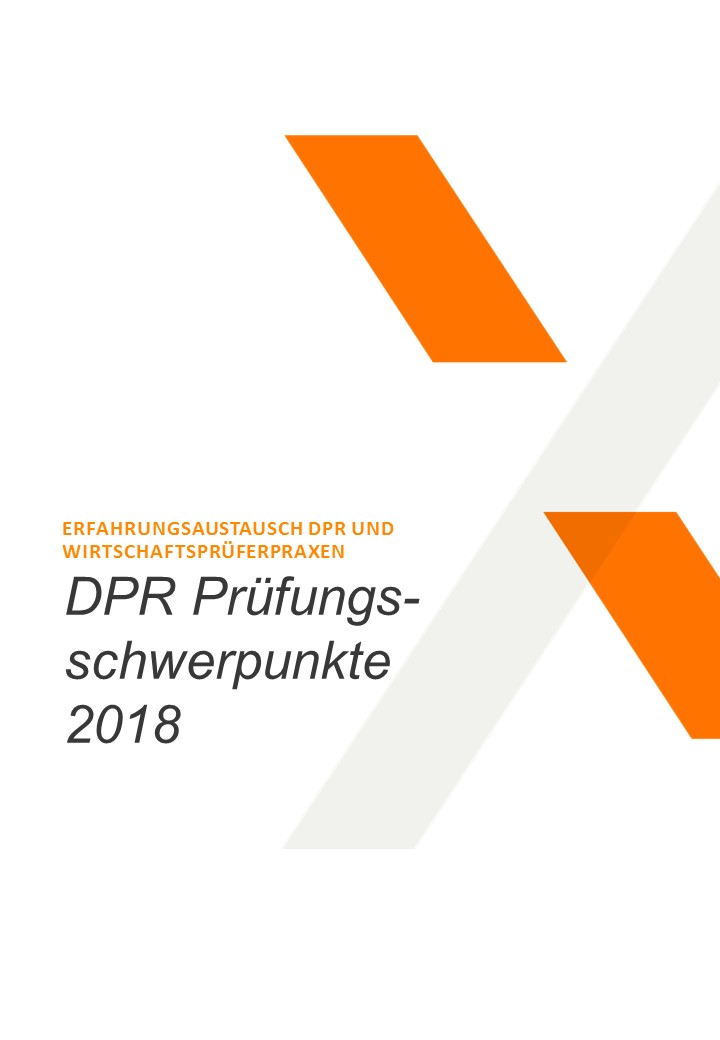 DPR erläutert Prüfungsschwerpunkte 2018