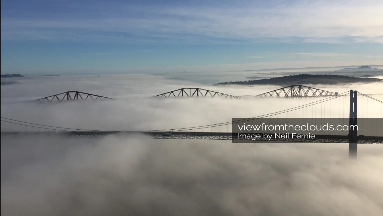 The Queensferry Crossing - Looking East from the top of the South Tower