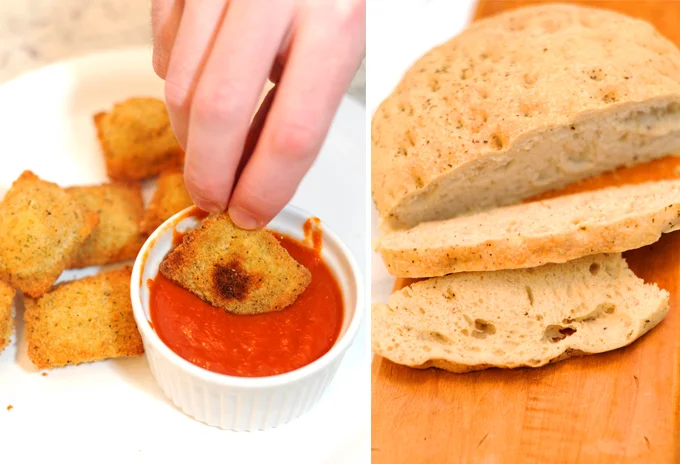 Lazzaroli Ravioli and Bread