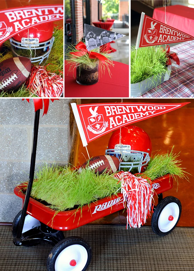 Highschool football decorations