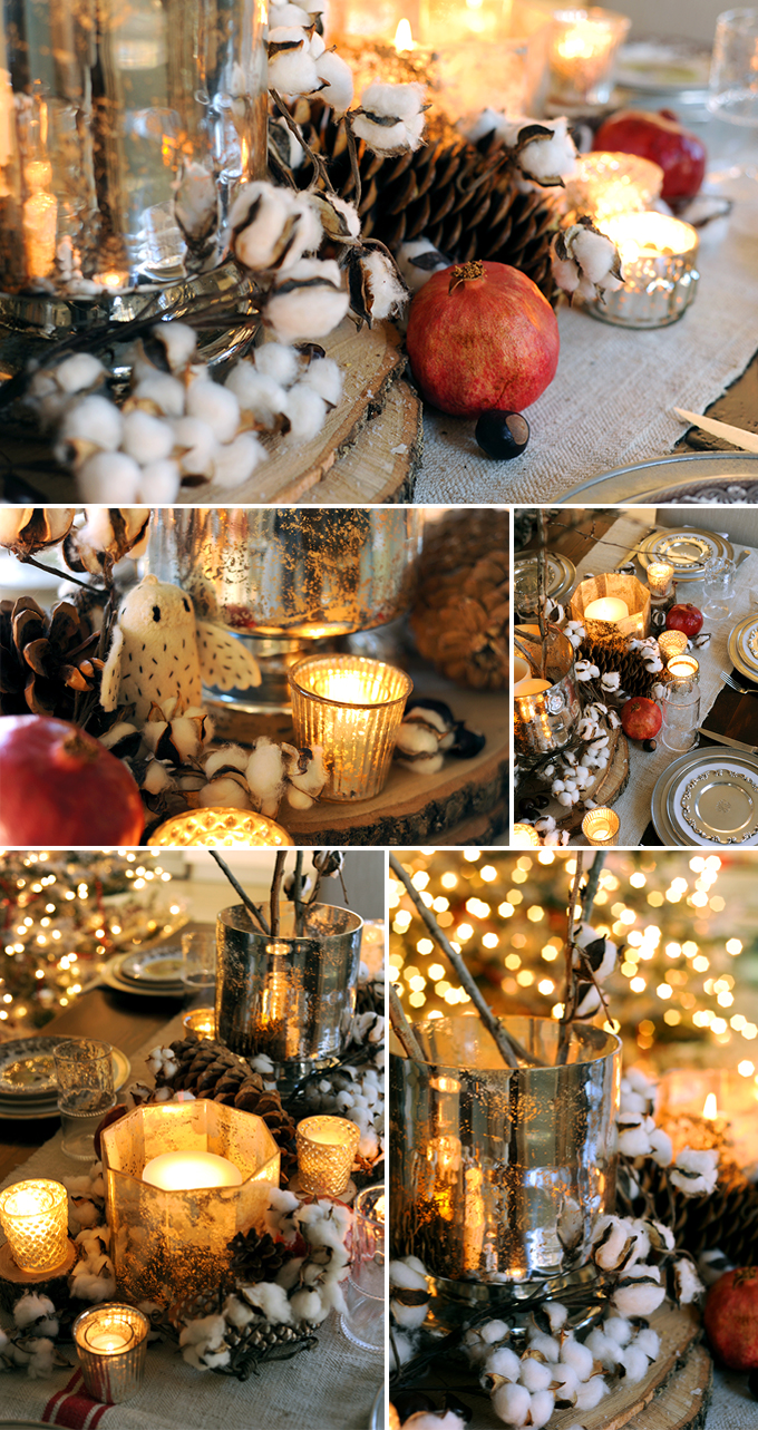 DIY Rustic Holiday Table Decor with Wood Cookes  Diy wedding decorations,  Holiday table decorations, Wedding table