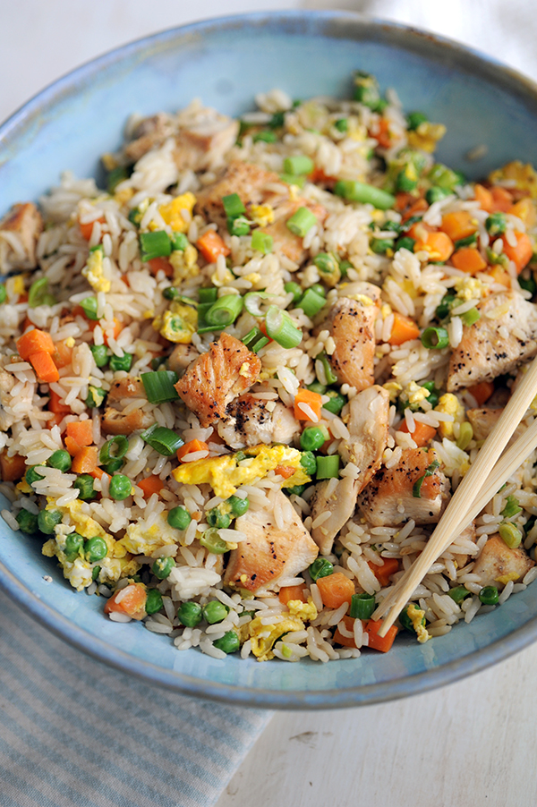 Easy One-Pan Chicken Fried Rice