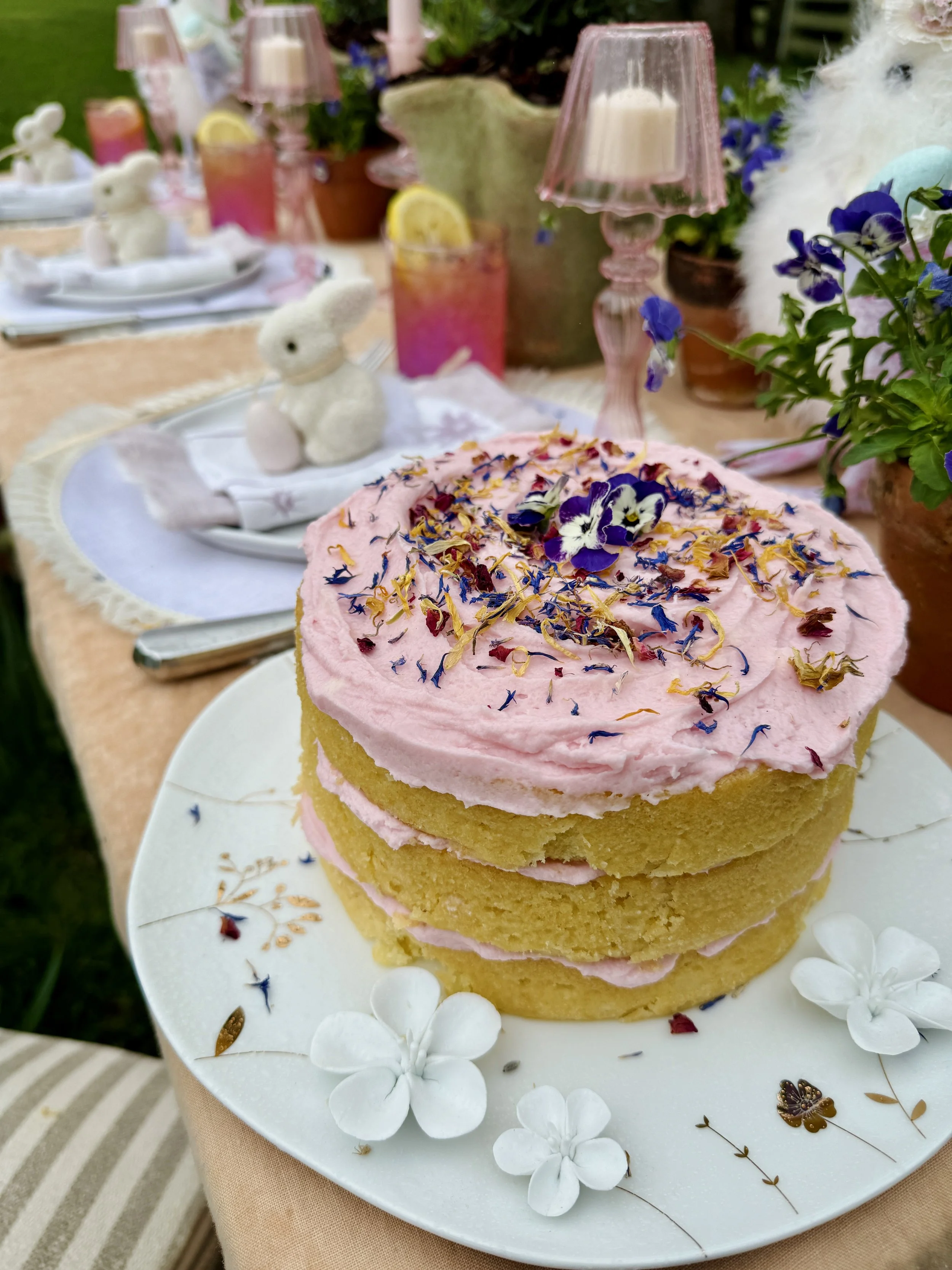 Honey Lemon Lavender Layer Olive Oil Cake 