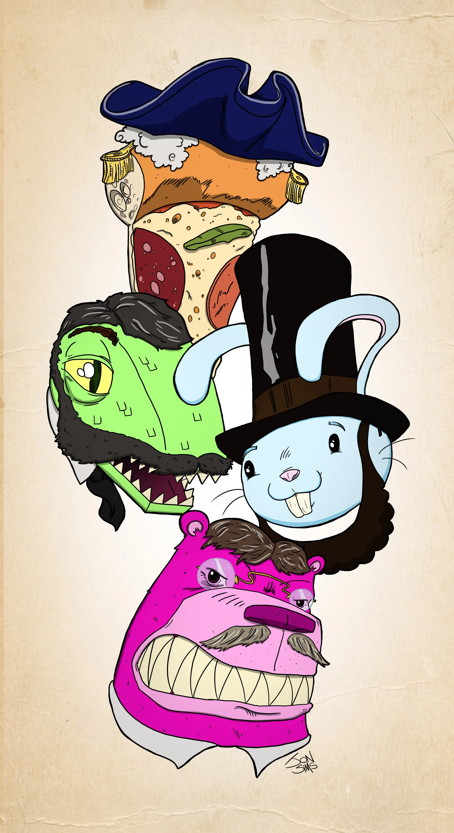 Floating BunnyHead Presidents