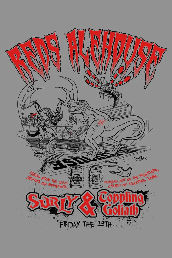 Reds Alehouse T-Shirt Design - Jonnie 5 Apparel