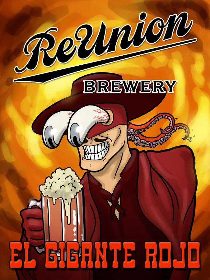 El Gigante Rojo Tap Handle Label - Jonnie 5 Apparel
