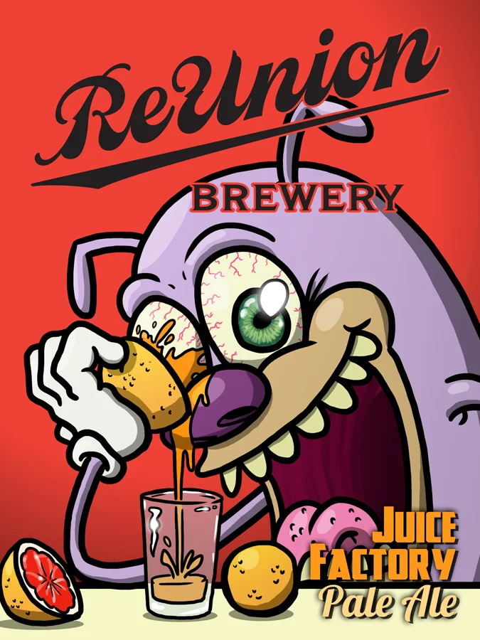 Juice Factory Tap Handle Label - Jonnie 5 Apparel