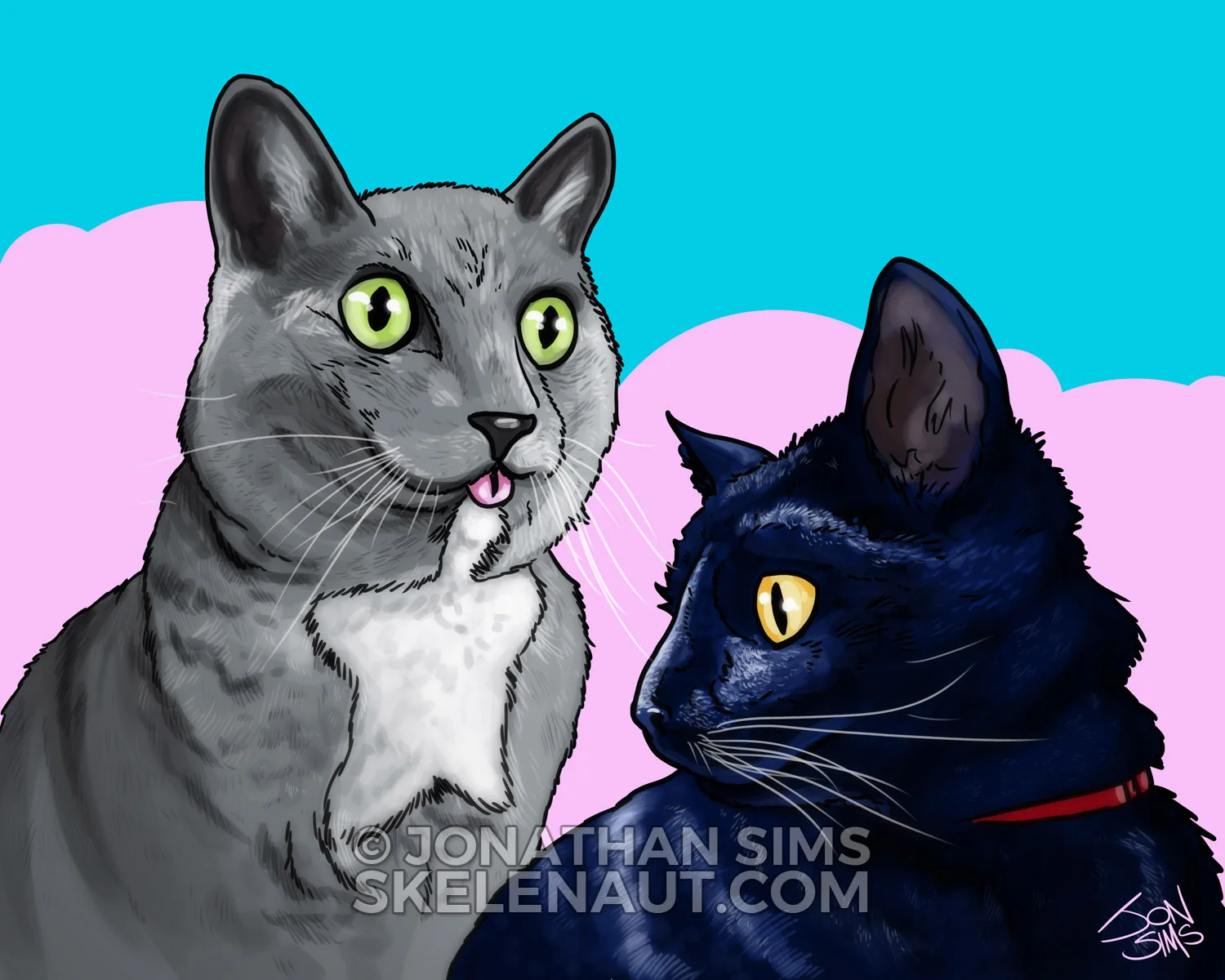 Penny & Frankie Art Print