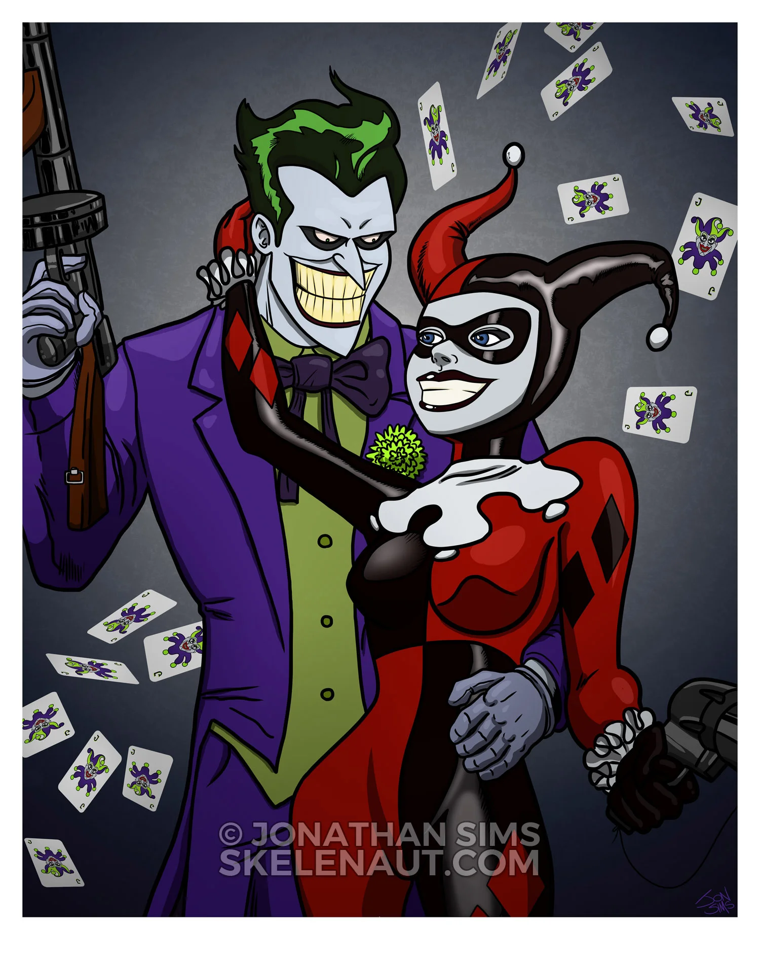Joker & Harley Art Print