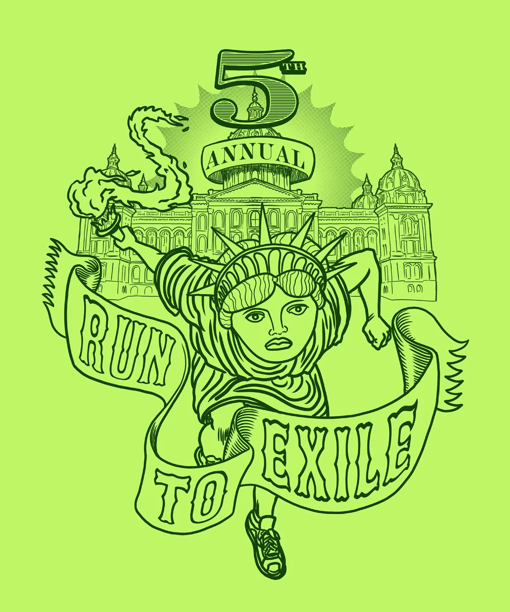 Unused Run To Exile T-Shirt Design - Jonnie 5 Apparel