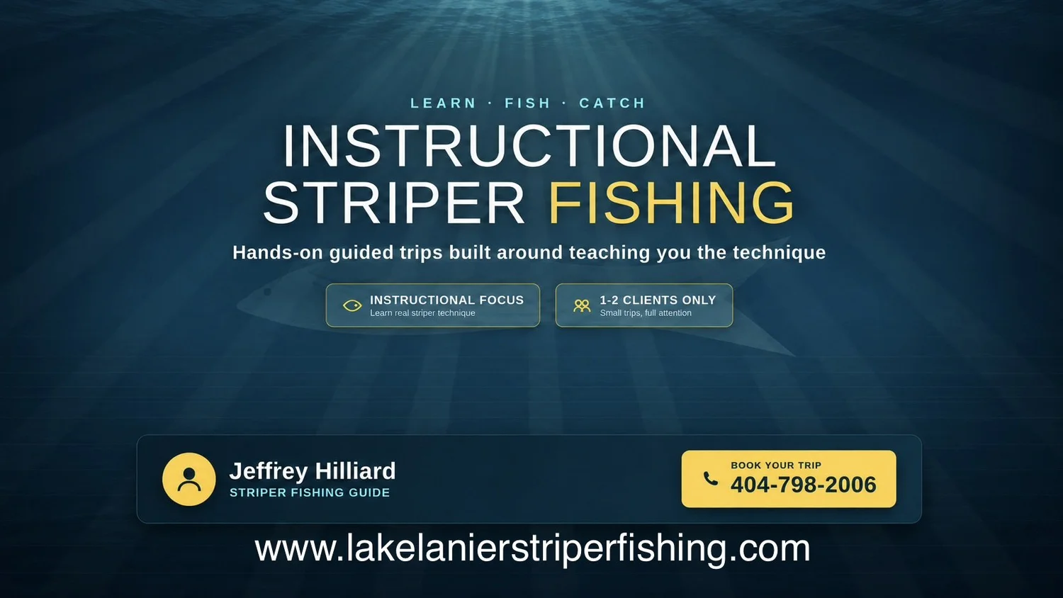 LAKE LANIER STRIPER FISHING