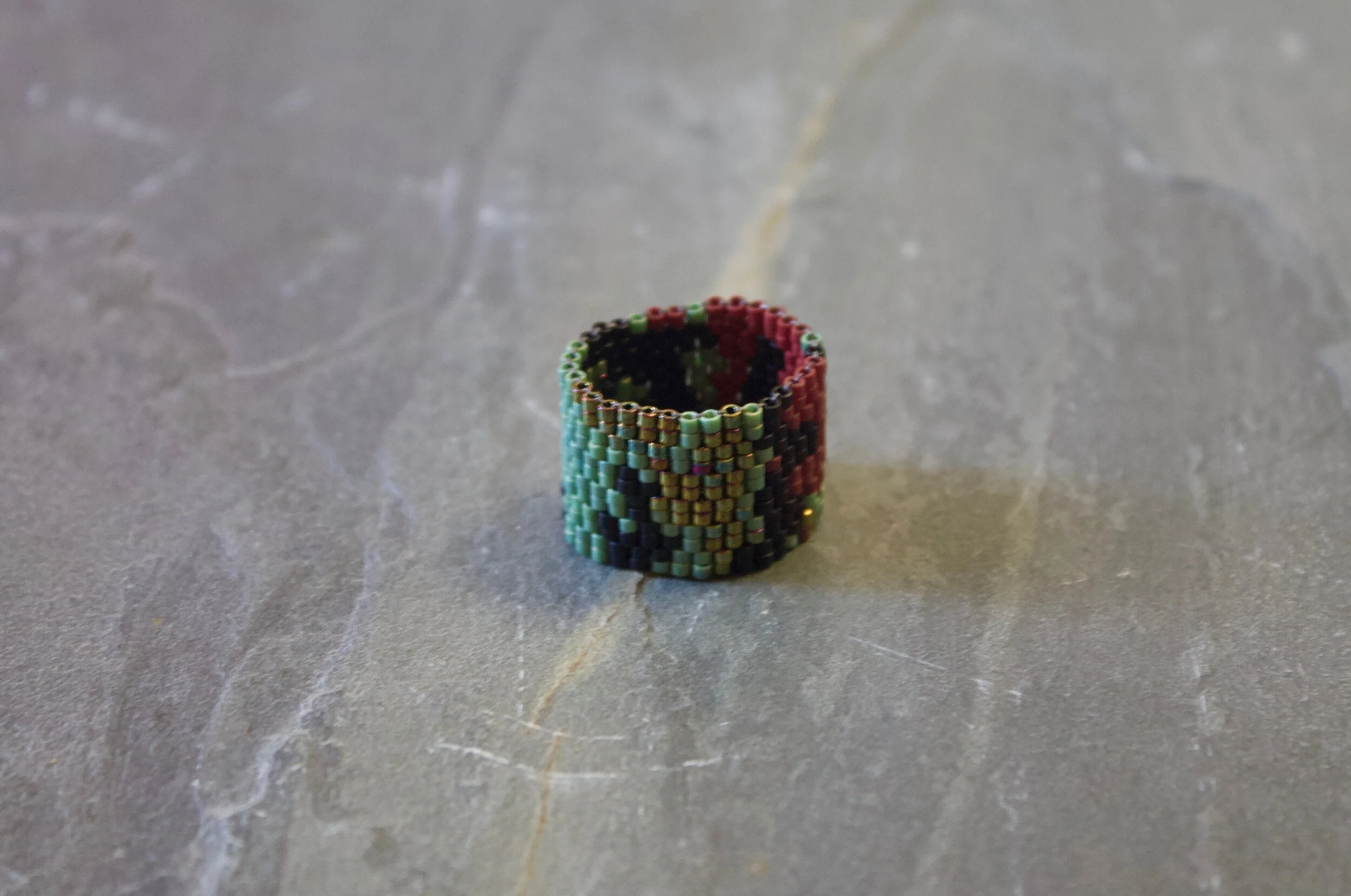 Camouflage Cuff Ring