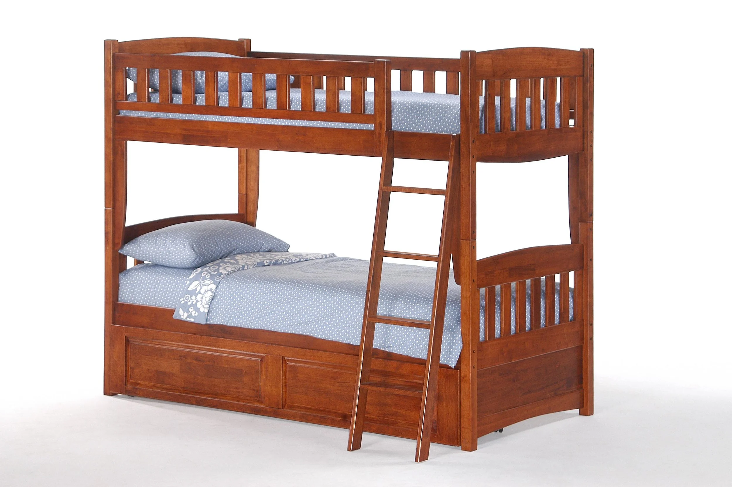 Cinnamon Twin Twin Bunk Cherry w Trundle closed.jpg