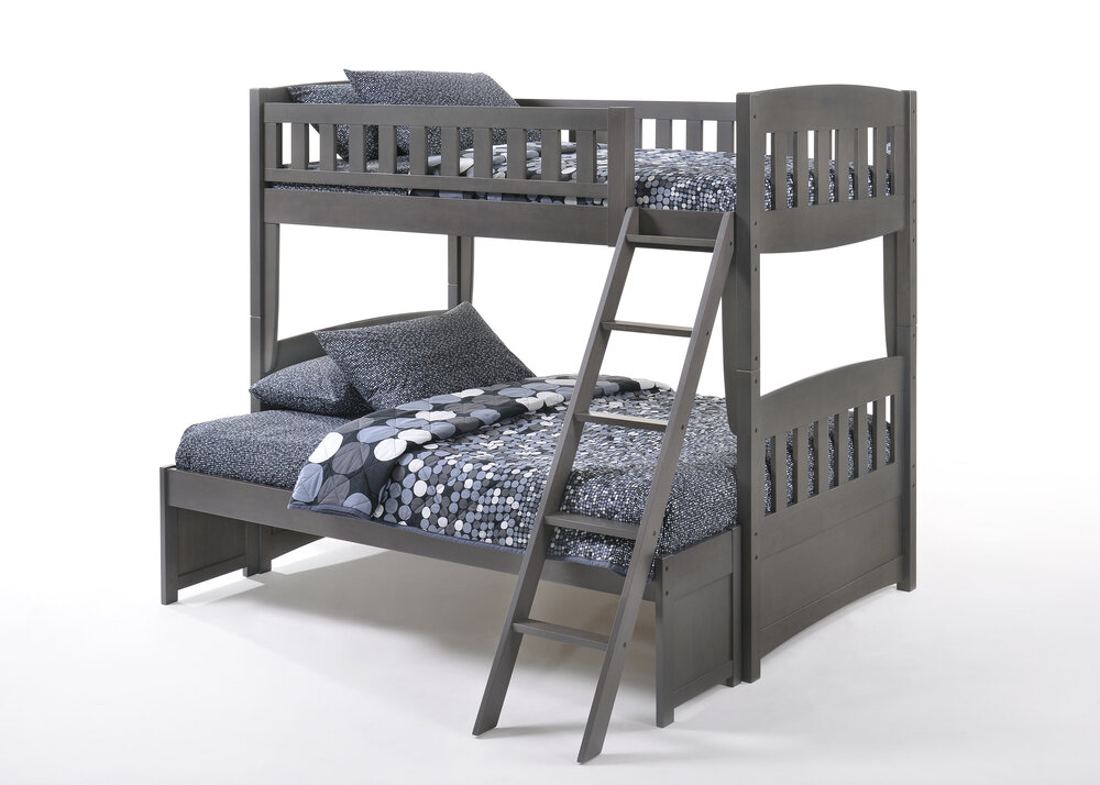 Ginger Twin Full Bunk Bed 5 Finishes, Night And Day Ginger Bunk Bed