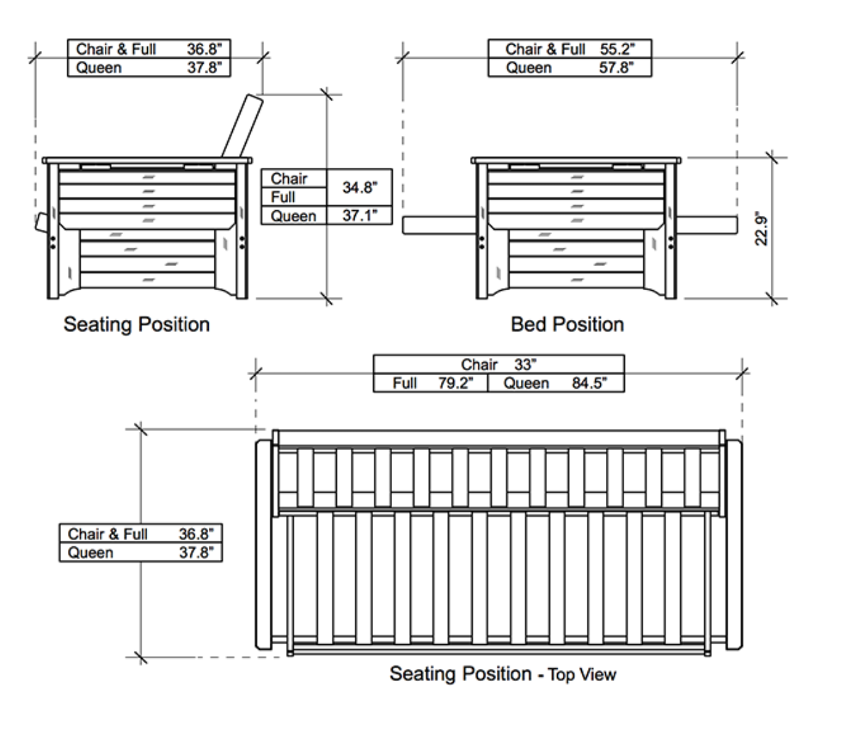 Raleigh Complete Futon Sofa Queen Size ( 2 finishes) — The Futon Company