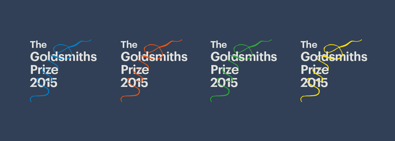 Logo for the annual Goldsmiths Prize, which celebrates the qualities of creative daring associated with the university, and rewards fiction that breaks the mould or extends the possibilities of the novel form.