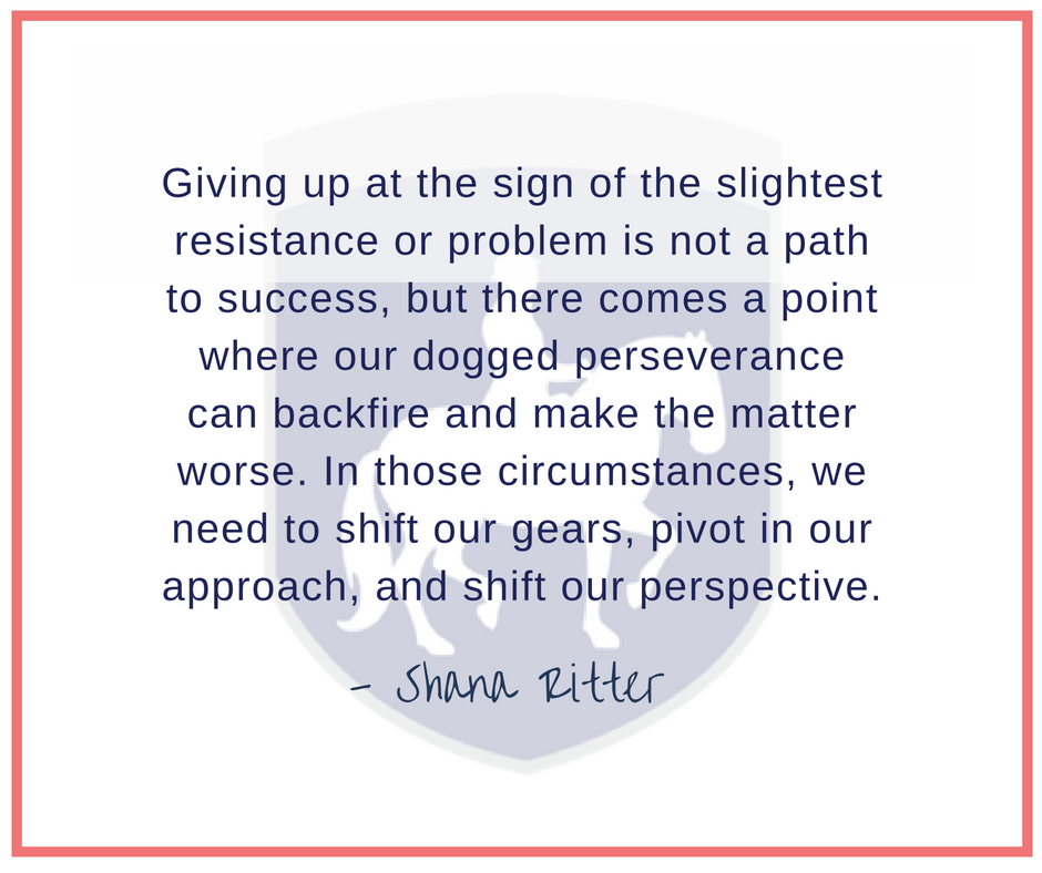 055 Giving up at the sign of the slightest resistance or problem is not a path to success....png