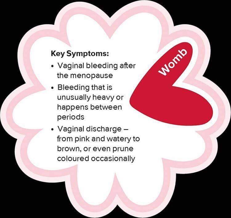 Key symptoms of womb cancer