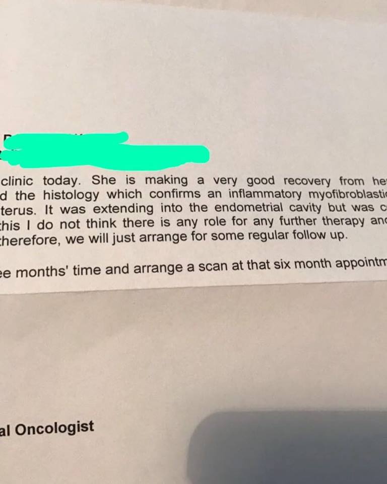 letter from hospital